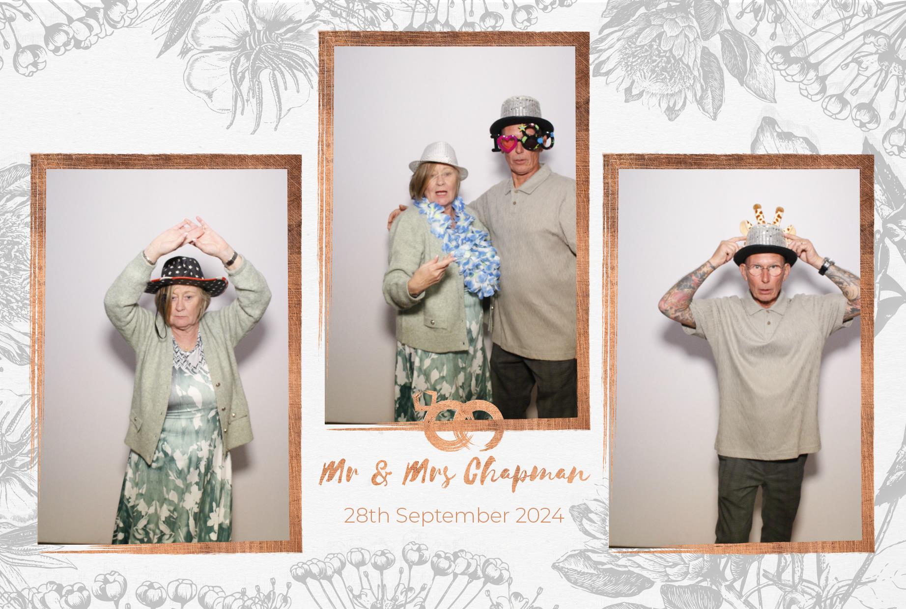 Mr and Mrs Chapman  | View more photos from the event at gallery.myphotoboothexperience.co.uk/u/MyPhotoBoothExperienceLtd/Mr-and-Mrs-Chapman