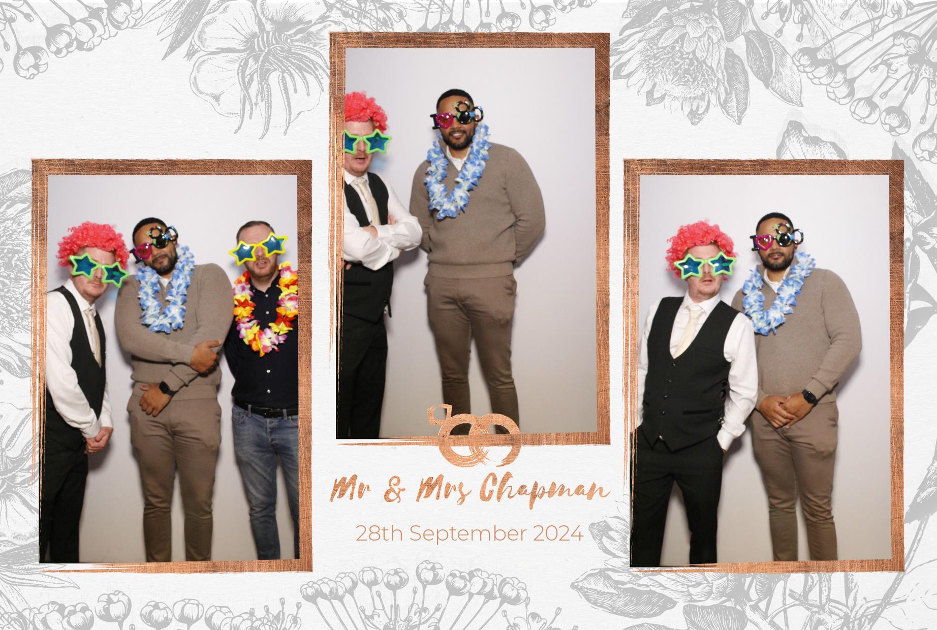 Mr and Mrs Chapman  | View more photos from the event at gallery.myphotoboothexperience.co.uk/u/MyPhotoBoothExperienceLtd/Mr-and-Mrs-Chapman
