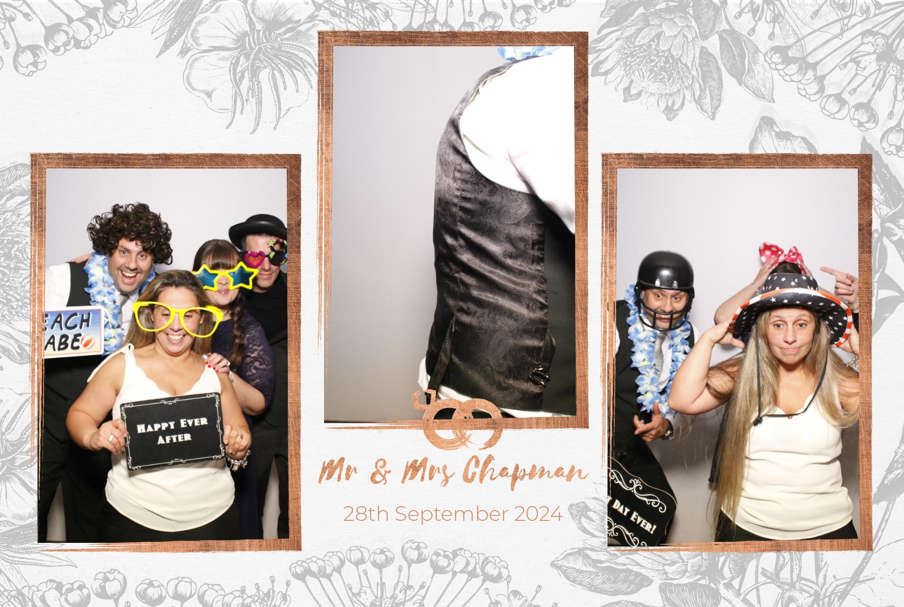 Mr and Mrs Chapman  | View more photos from the event at gallery.myphotoboothexperience.co.uk/u/MyPhotoBoothExperienceLtd/Mr-and-Mrs-Chapman