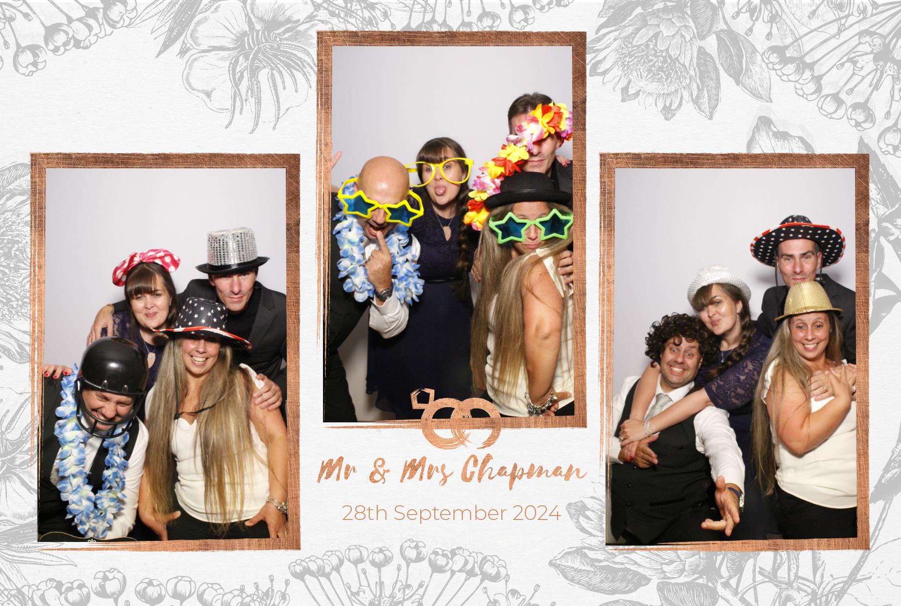 Mr and Mrs Chapman  | View more photos from the event at gallery.myphotoboothexperience.co.uk/u/MyPhotoBoothExperienceLtd/Mr-and-Mrs-Chapman
