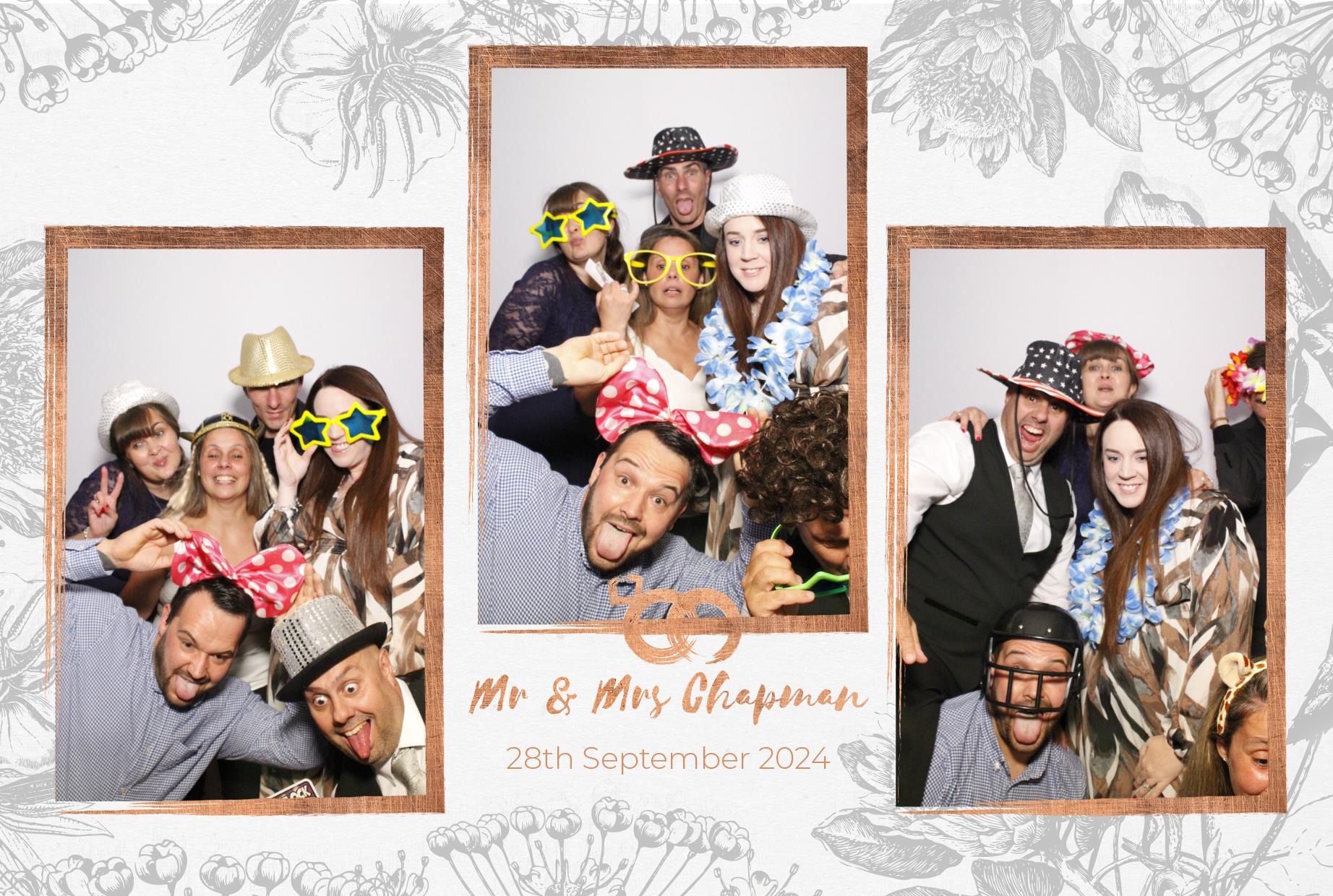 Mr and Mrs Chapman  | View more photos from the event at gallery.myphotoboothexperience.co.uk/u/MyPhotoBoothExperienceLtd/Mr-and-Mrs-Chapman
