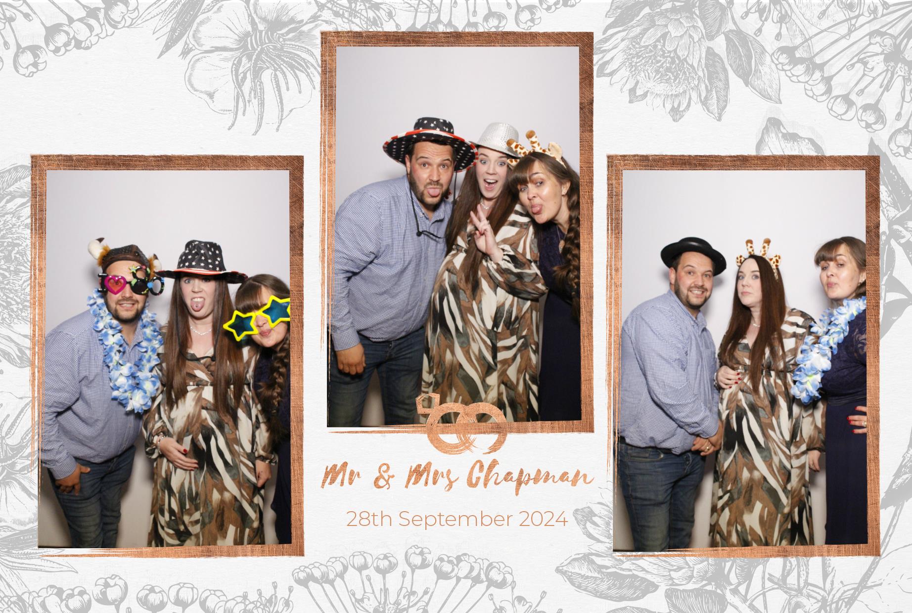 Mr and Mrs Chapman  | View more photos from the event at gallery.myphotoboothexperience.co.uk/u/MyPhotoBoothExperienceLtd/Mr-and-Mrs-Chapman