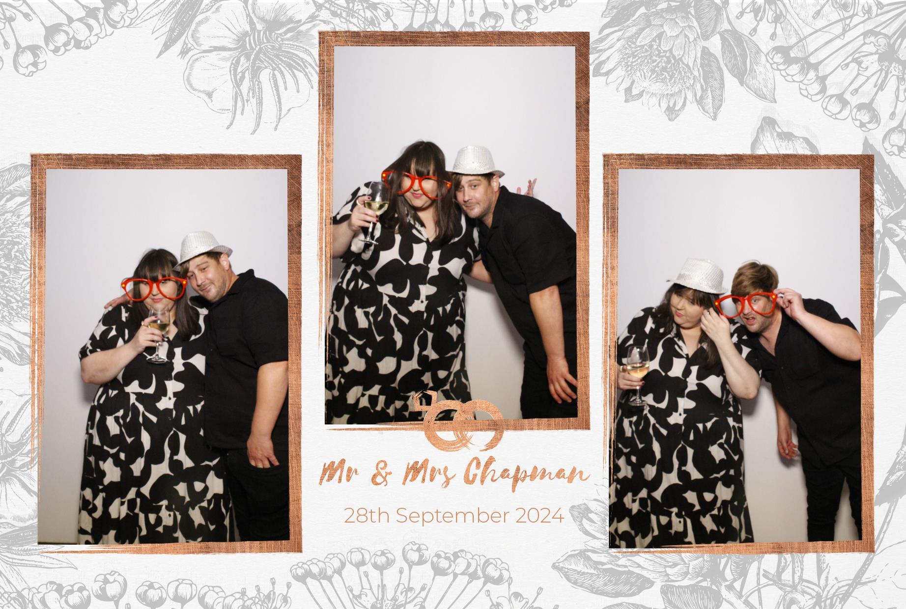Mr and Mrs Chapman  | View more photos from the event at gallery.myphotoboothexperience.co.uk/u/MyPhotoBoothExperienceLtd/Mr-and-Mrs-Chapman