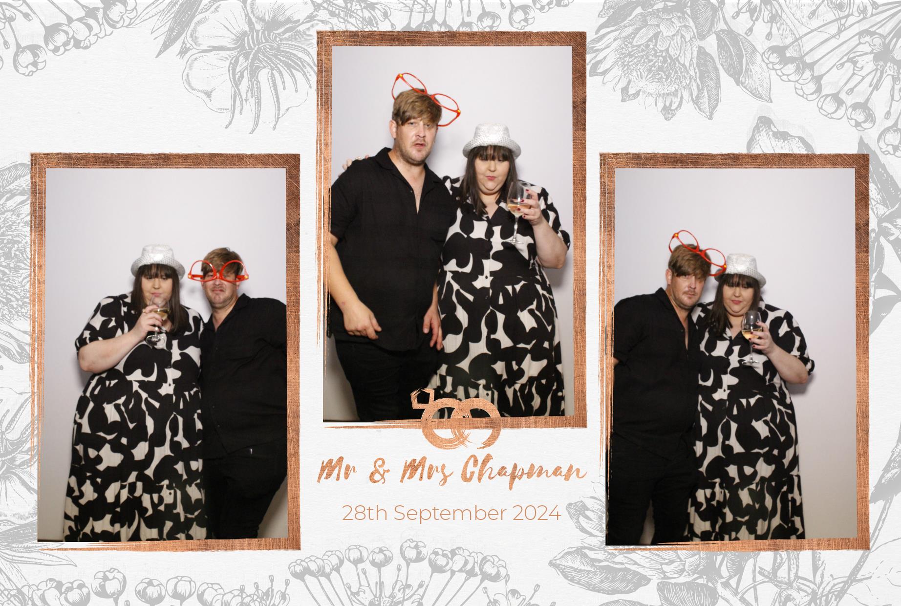 Mr and Mrs Chapman  | View more photos from the event at gallery.myphotoboothexperience.co.uk/u/MyPhotoBoothExperienceLtd/Mr-and-Mrs-Chapman