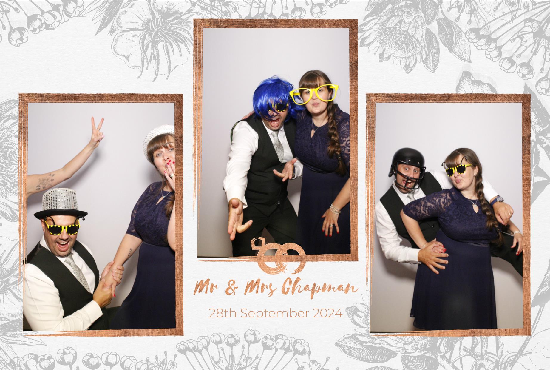 Mr and Mrs Chapman  | View more photos from the event at gallery.myphotoboothexperience.co.uk/u/MyPhotoBoothExperienceLtd/Mr-and-Mrs-Chapman