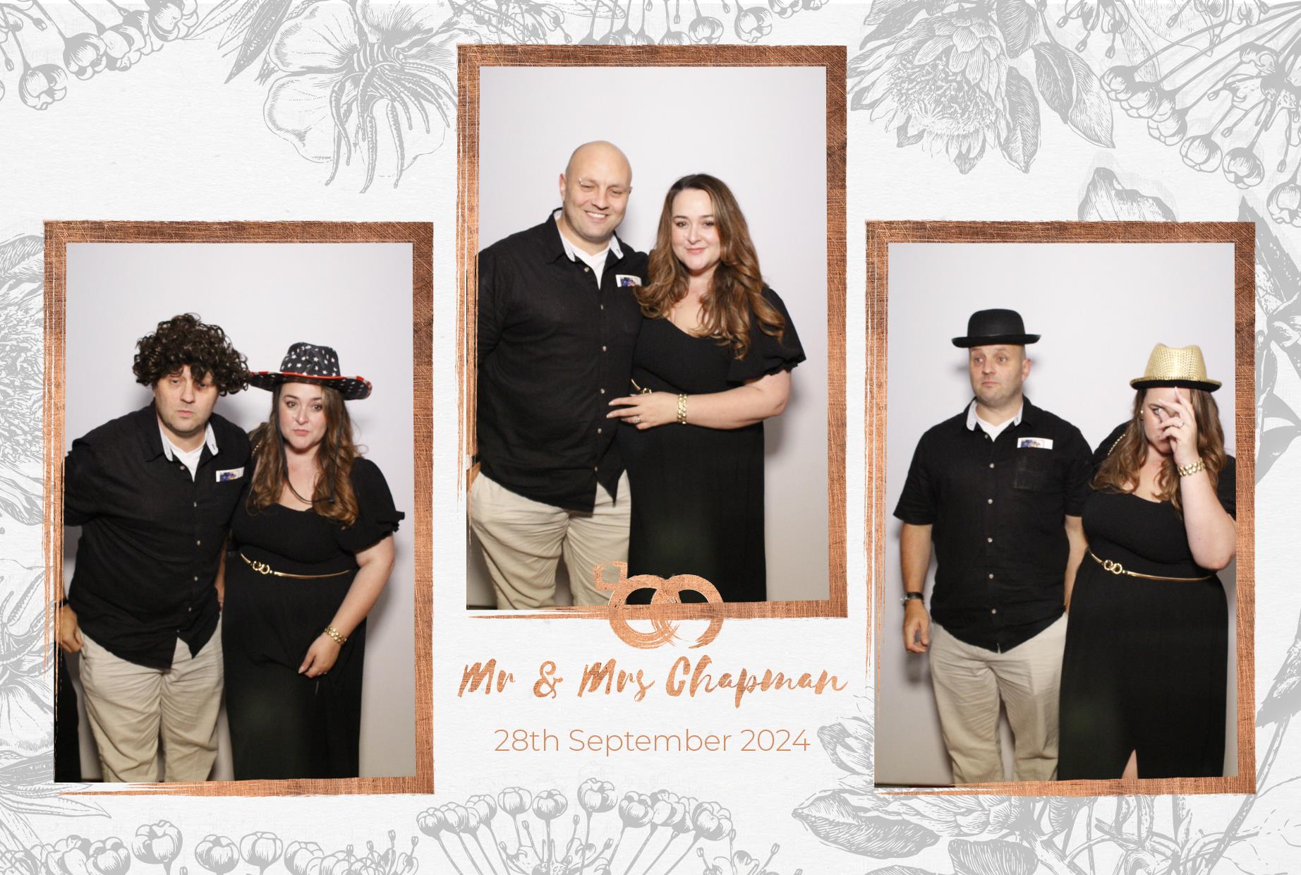 Mr and Mrs Chapman  | View more photos from the event at gallery.myphotoboothexperience.co.uk/u/MyPhotoBoothExperienceLtd/Mr-and-Mrs-Chapman
