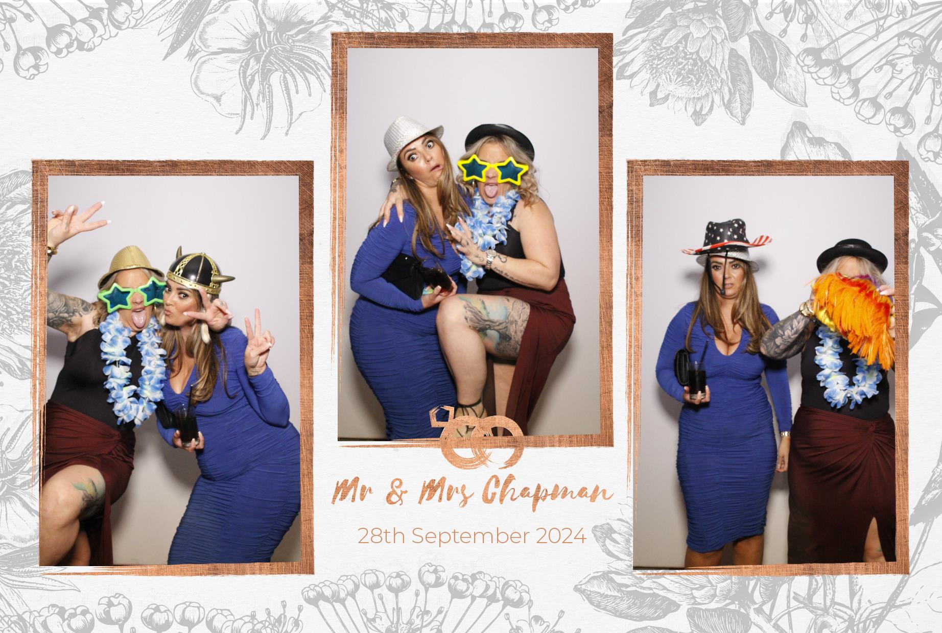 Mr and Mrs Chapman  | View more photos from the event at gallery.myphotoboothexperience.co.uk/u/MyPhotoBoothExperienceLtd/Mr-and-Mrs-Chapman