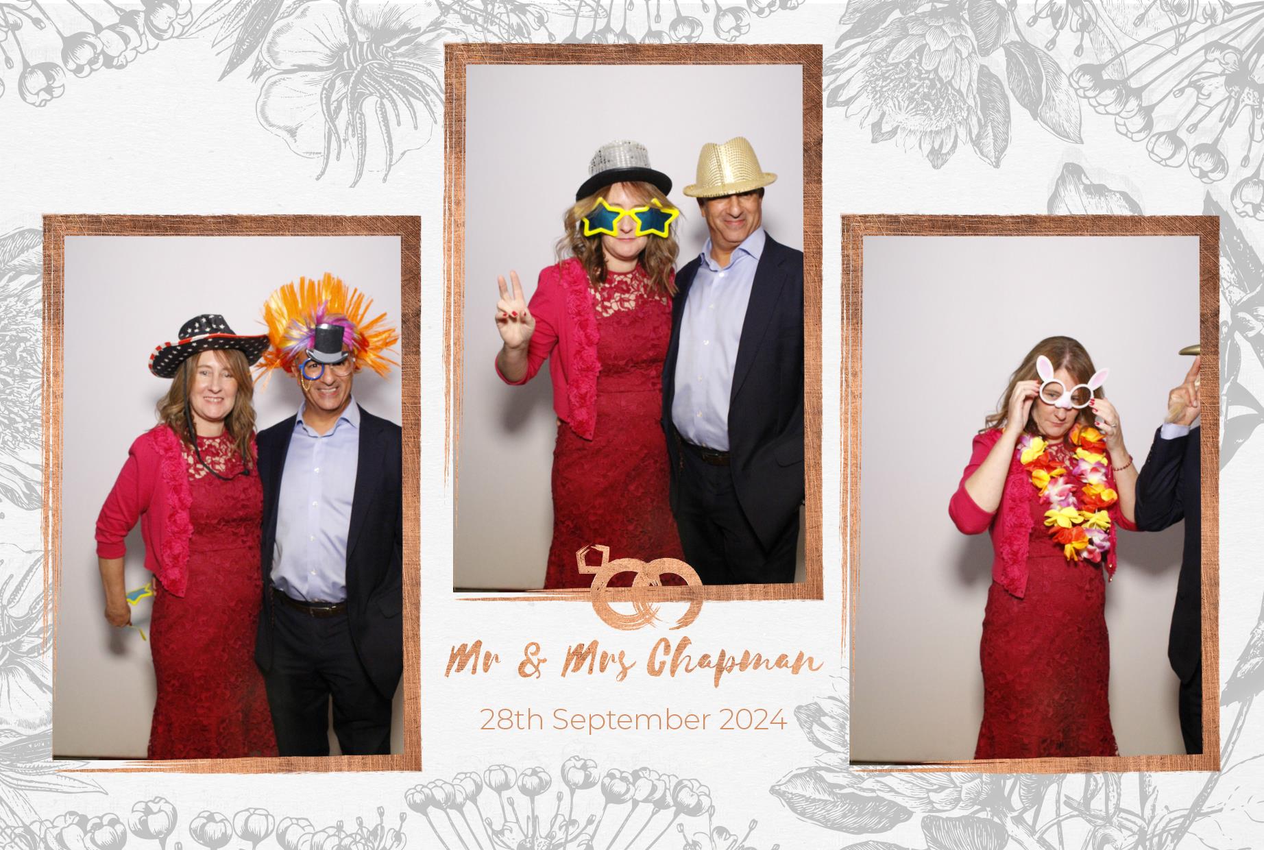 Mr and Mrs Chapman  | View more photos from the event at gallery.myphotoboothexperience.co.uk/u/MyPhotoBoothExperienceLtd/Mr-and-Mrs-Chapman