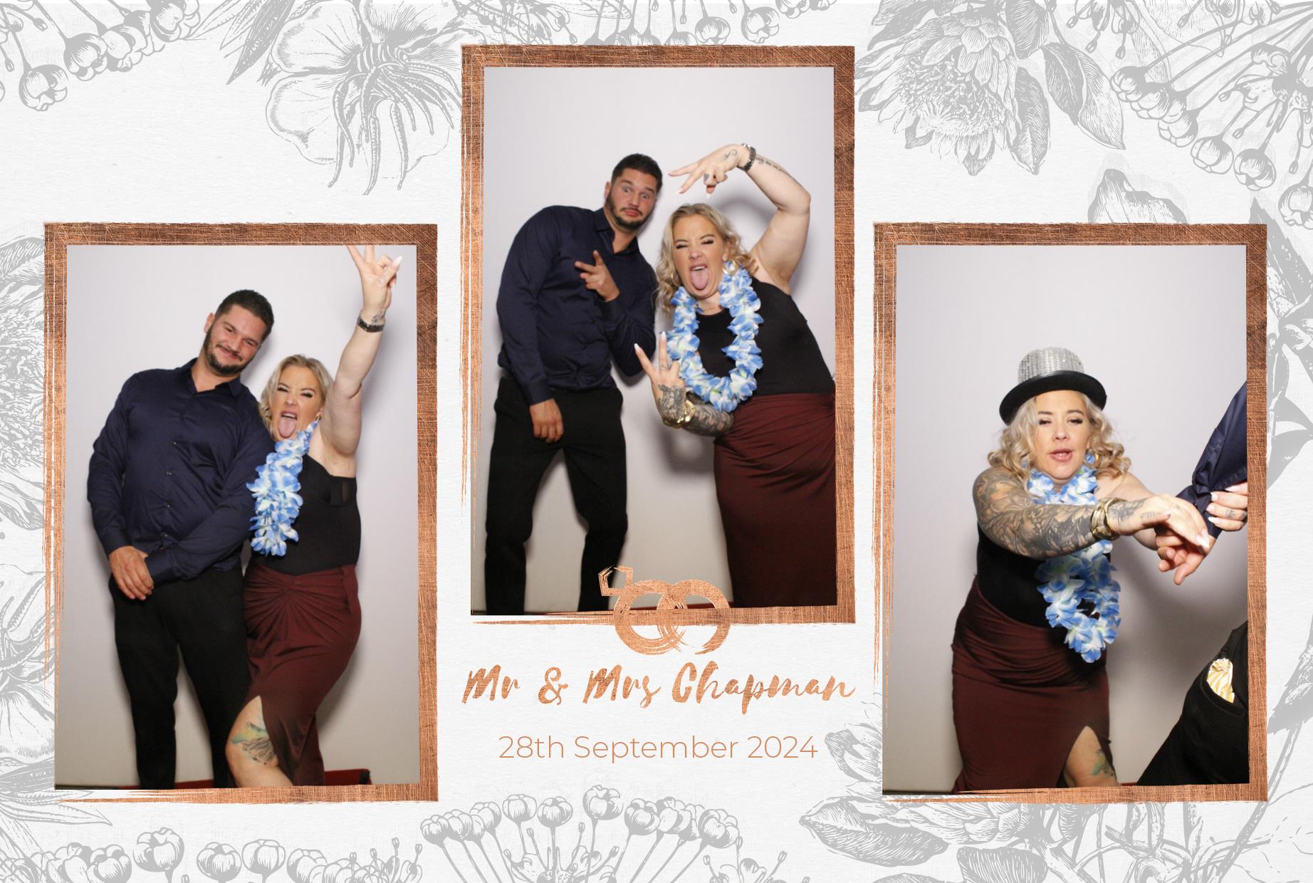Mr and Mrs Chapman  | View more photos from the event at gallery.myphotoboothexperience.co.uk/u/MyPhotoBoothExperienceLtd/Mr-and-Mrs-Chapman