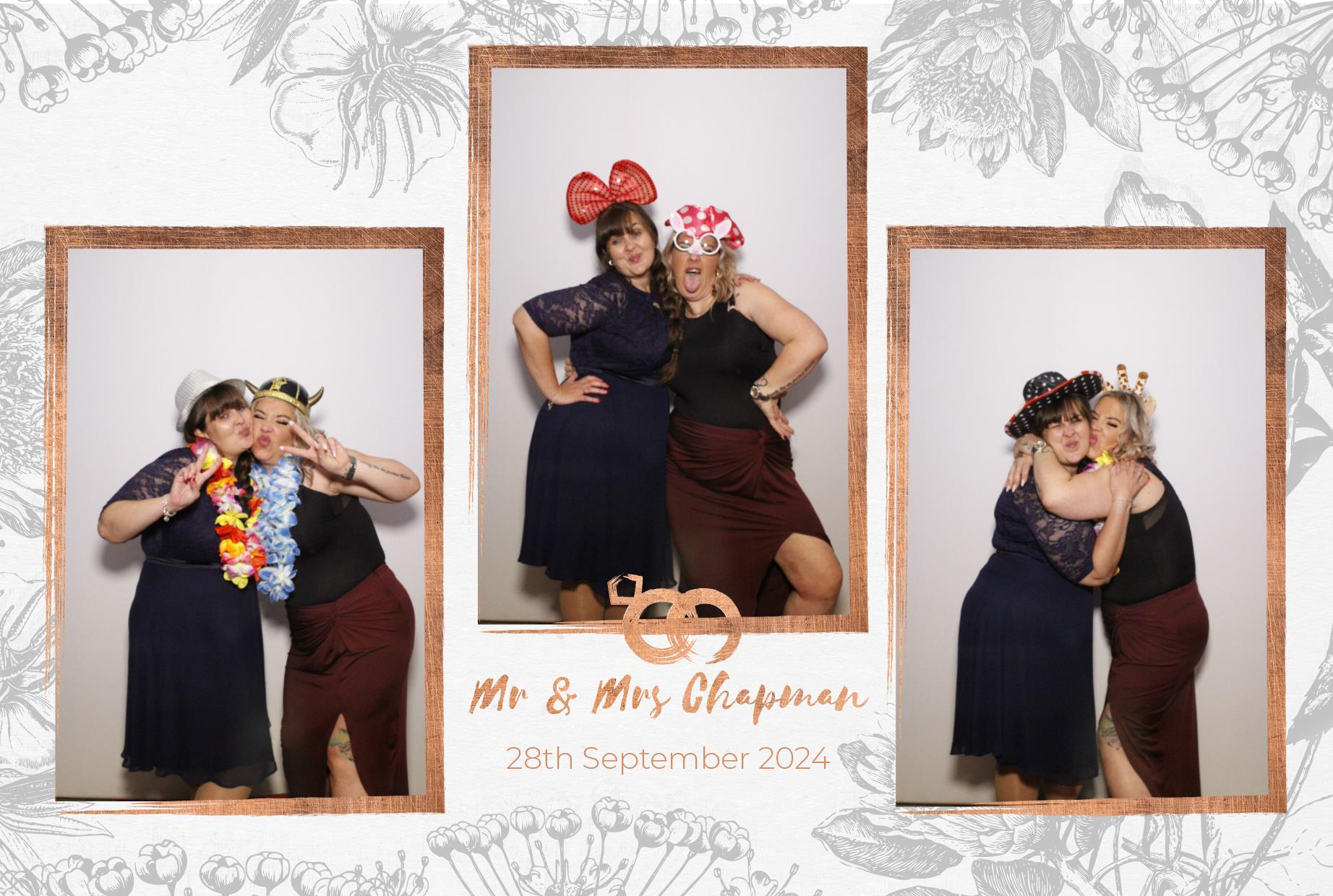 Mr and Mrs Chapman  | View more photos from the event at gallery.myphotoboothexperience.co.uk/u/MyPhotoBoothExperienceLtd/Mr-and-Mrs-Chapman