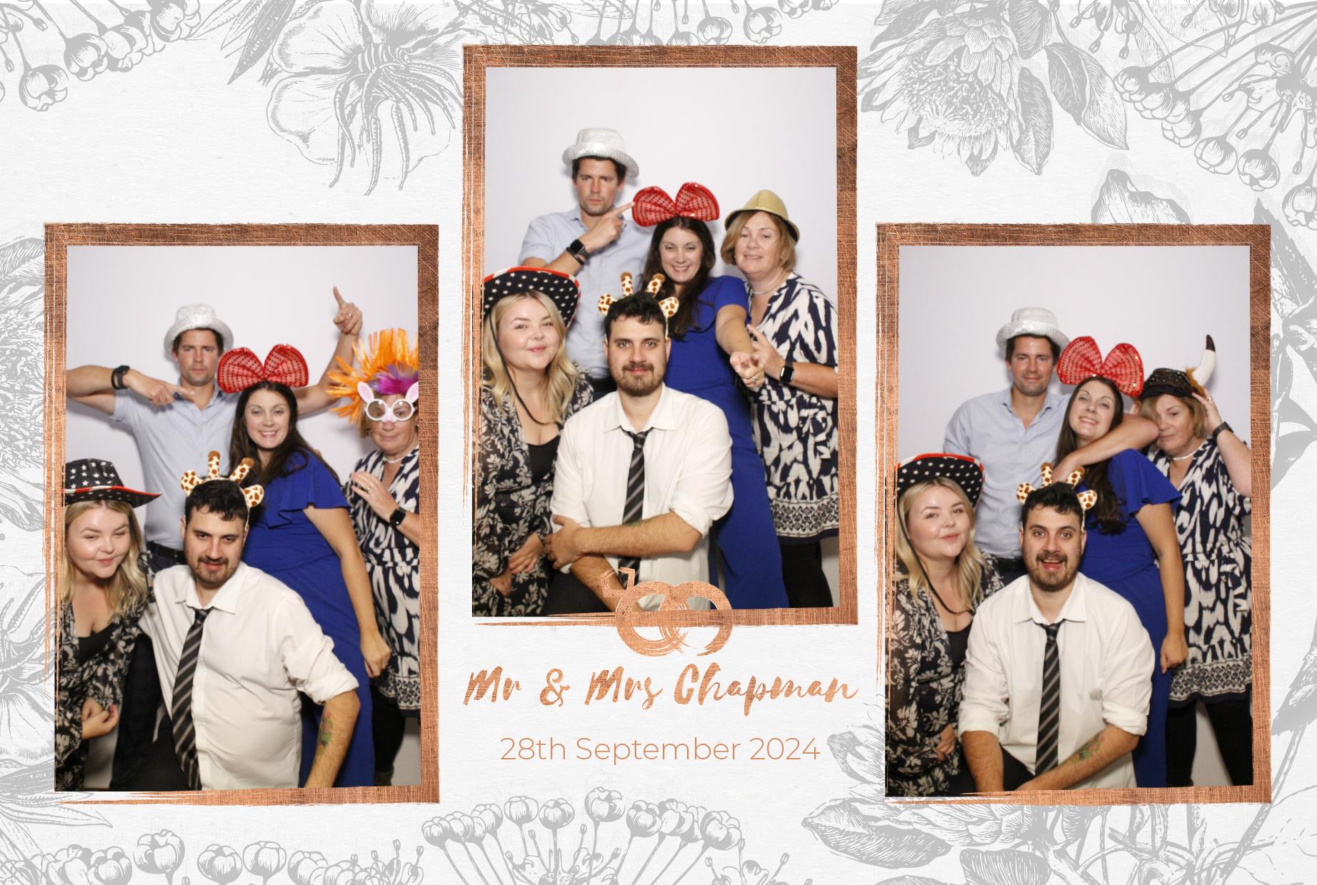 Mr and Mrs Chapman  | View more photos from the event at gallery.myphotoboothexperience.co.uk/u/MyPhotoBoothExperienceLtd/Mr-and-Mrs-Chapman