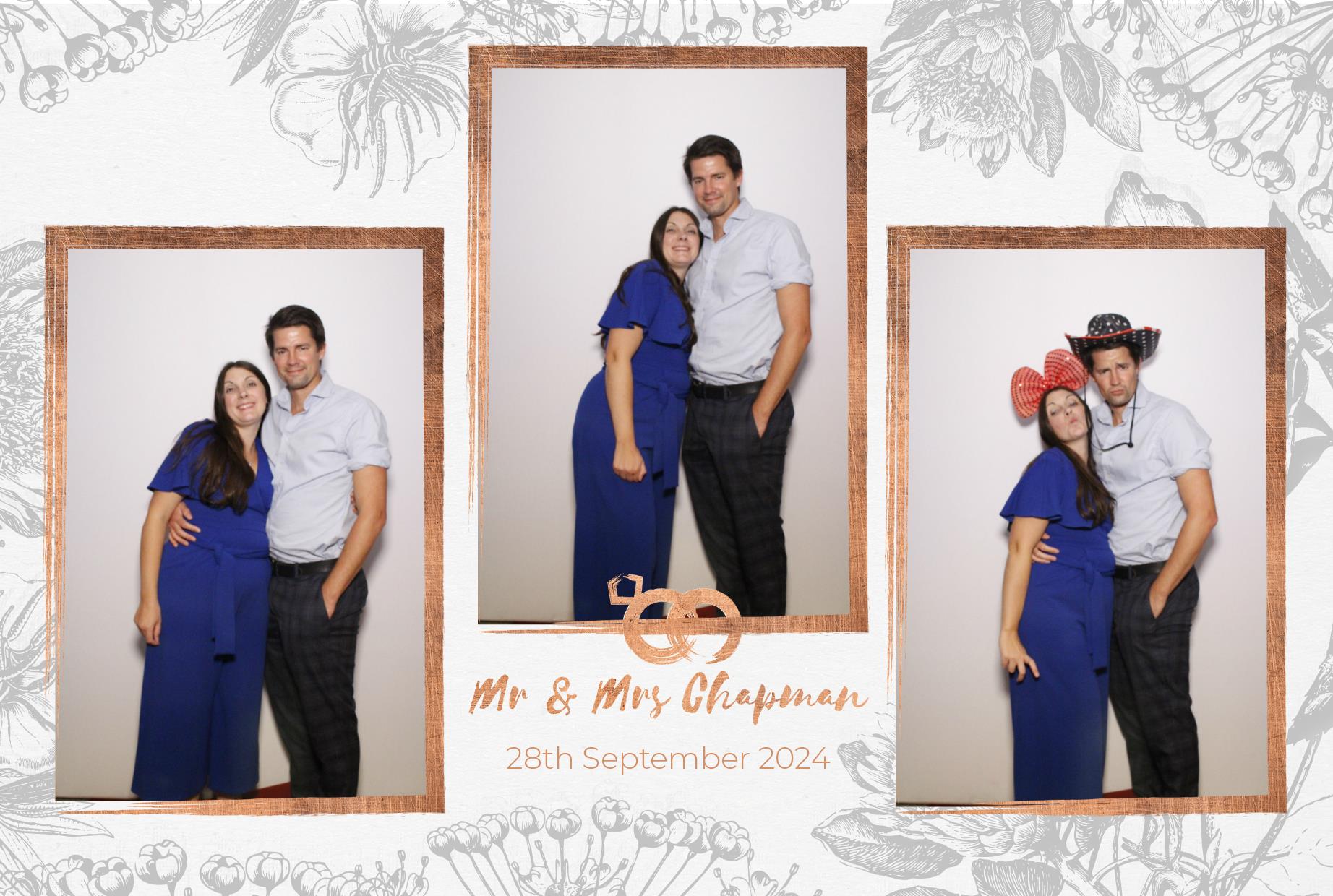 Mr and Mrs Chapman  | View more photos from the event at gallery.myphotoboothexperience.co.uk/u/MyPhotoBoothExperienceLtd/Mr-and-Mrs-Chapman