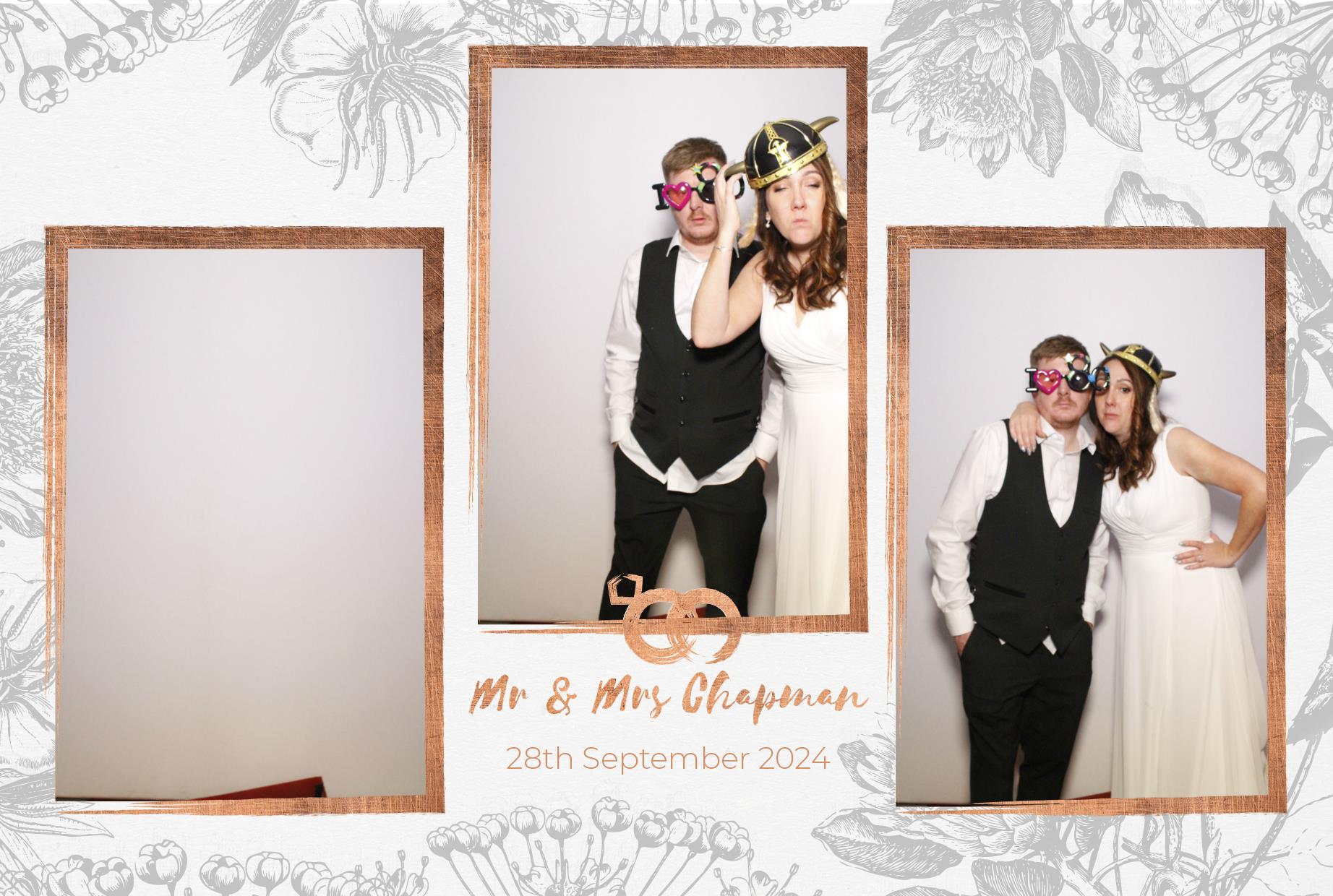 Mr and Mrs Chapman  | View more photos from the event at gallery.myphotoboothexperience.co.uk/u/MyPhotoBoothExperienceLtd/Mr-and-Mrs-Chapman