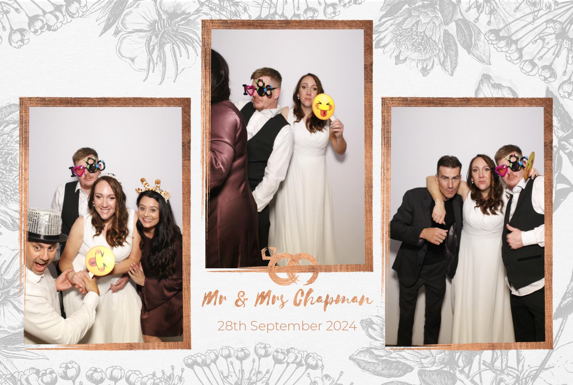 Mr and Mrs Chapman  | View more photos from the event at gallery.myphotoboothexperience.co.uk/u/MyPhotoBoothExperienceLtd/Mr-and-Mrs-Chapman