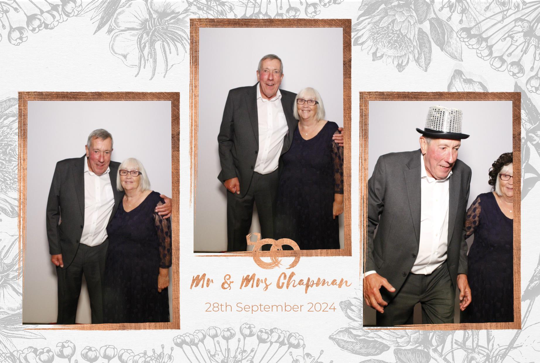 Mr and Mrs Chapman  | View more photos from the event at gallery.myphotoboothexperience.co.uk/u/MyPhotoBoothExperienceLtd/Mr-and-Mrs-Chapman