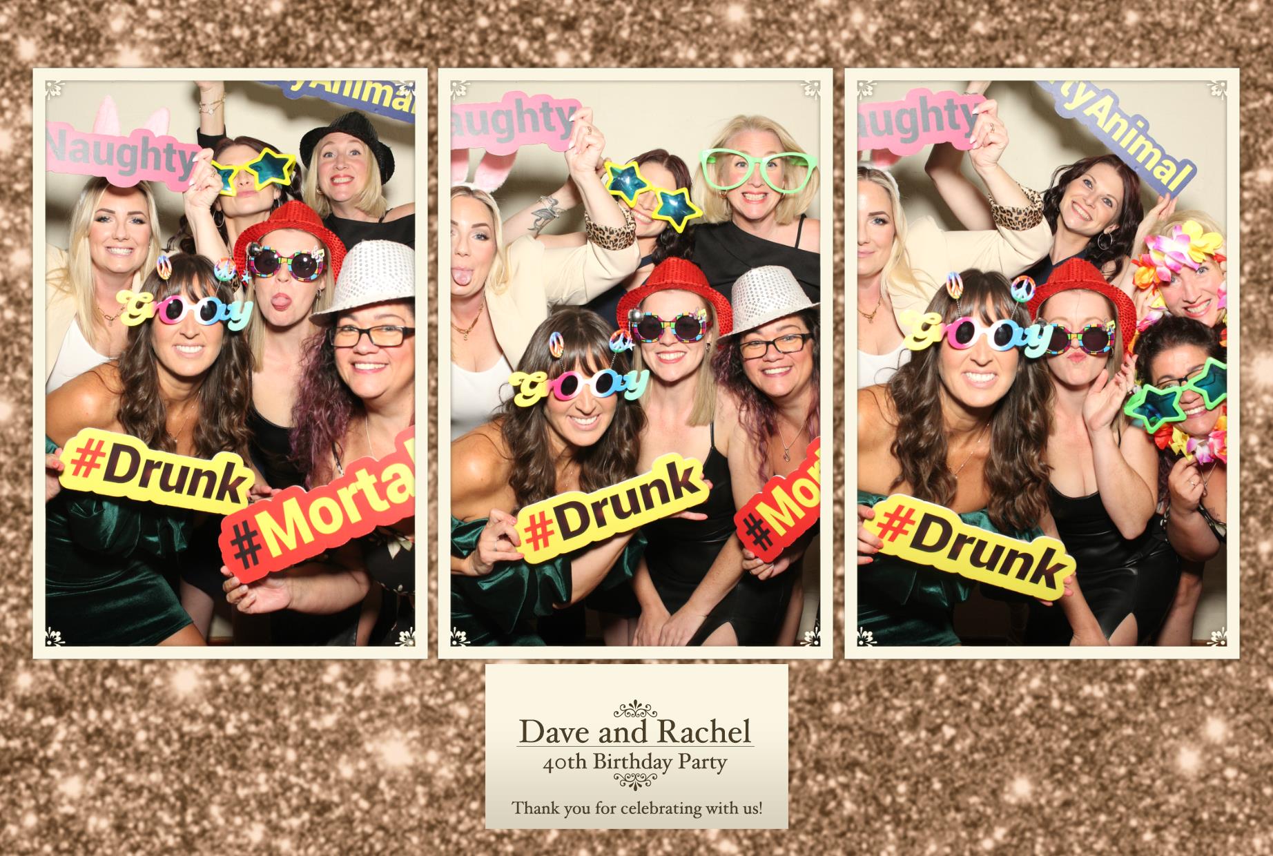 Rachel and Dave 40th Birthday | View more photos from the event at gallery.myphotoboothexperience.co.uk/u/MyPhotoBoothExperienceLtd/Rachel-and-Dave-40th-Birthday