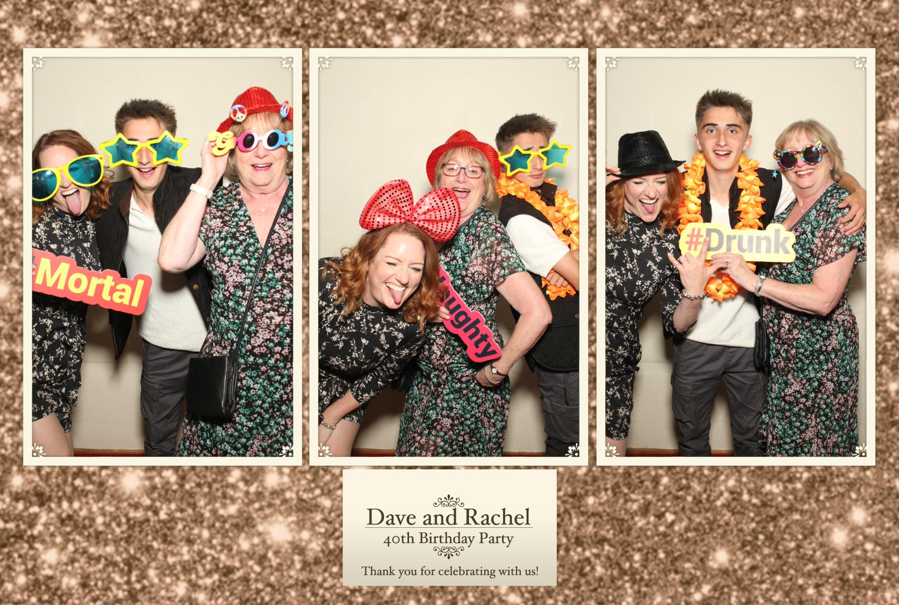 Rachel and Dave 40th Birthday | View more photos from the event at gallery.myphotoboothexperience.co.uk/u/MyPhotoBoothExperienceLtd/Rachel-and-Dave-40th-Birthday