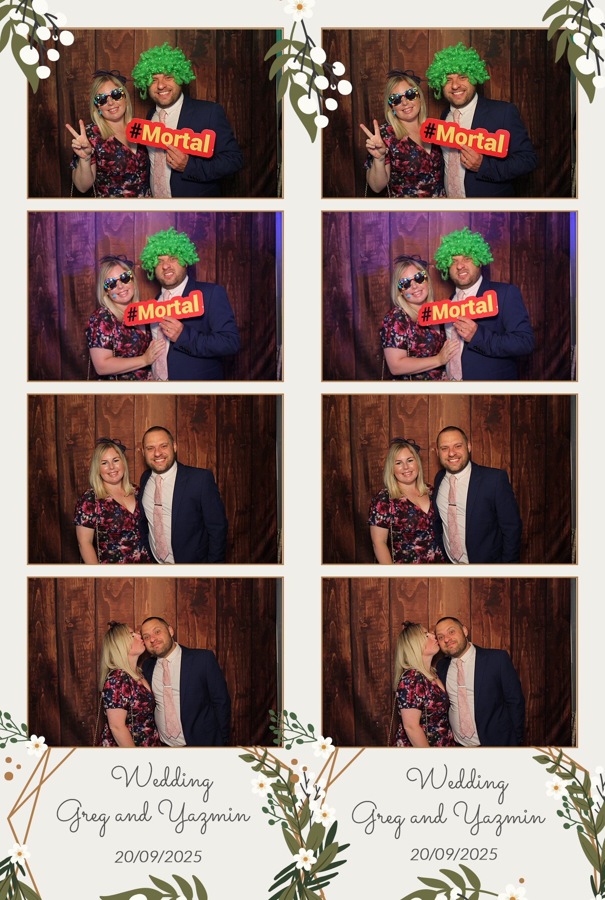Grey and Yasmin's Wedding | View more photos from the event at gallery.myphotoboothexperience.co.uk/u/MyPhotoBoothExperienceLtd/Grey-and-Yasmins-Wedding