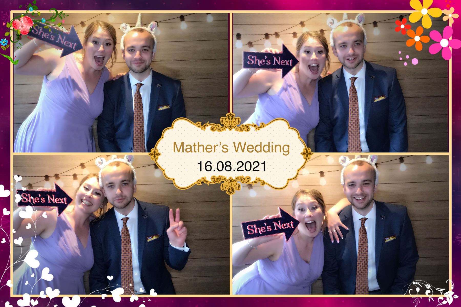 Aiden & Mollie's Wedding | View more photos from the event at gallery.omegaphotobooths.co.uk/u/Omega-Photobooths/Aiden-Mollies-Wedding