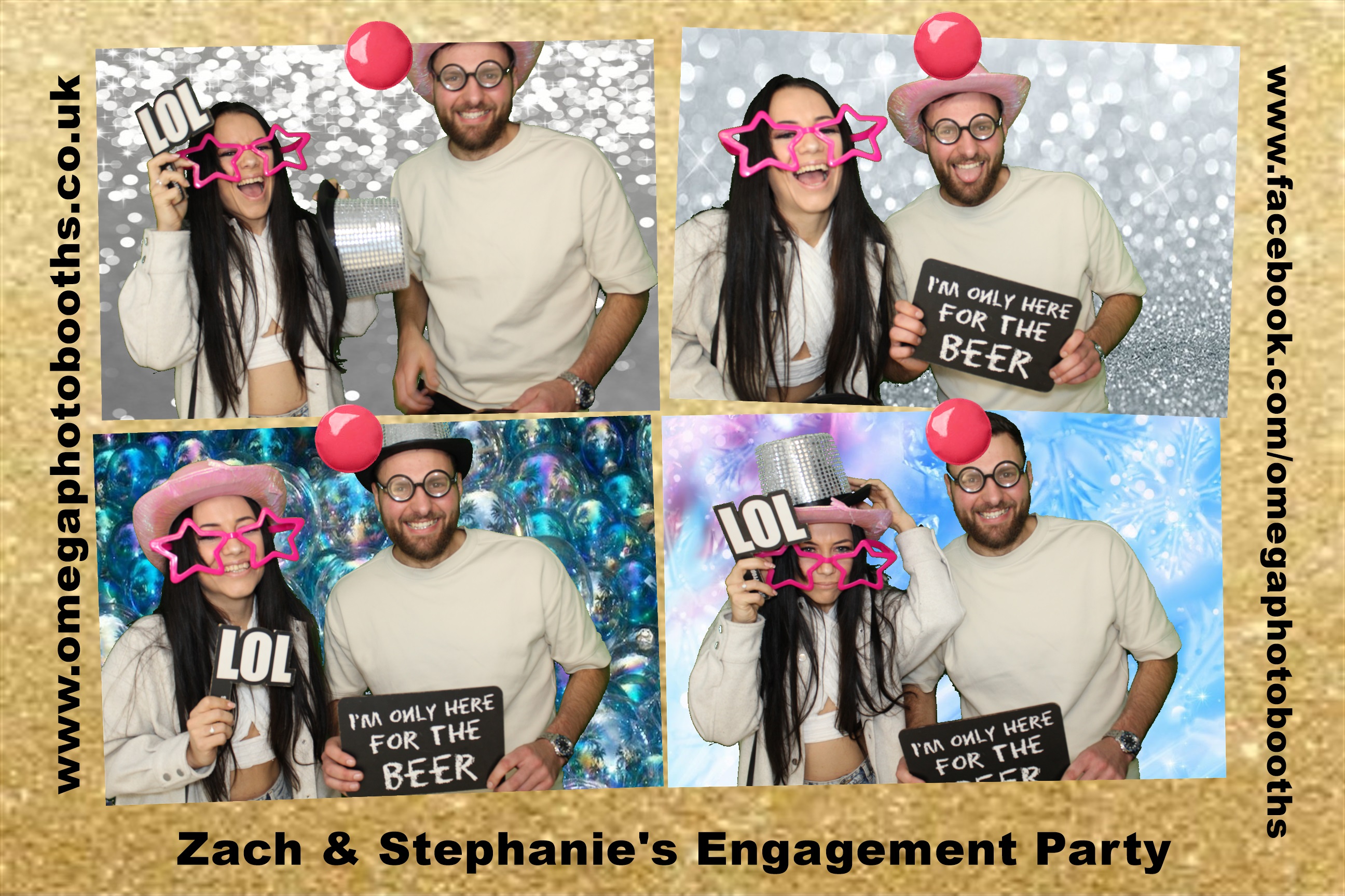 Zach & Steph's Engagement Party | View more photos from the event at gallery.omegaphotobooths.co.uk/u/Omega-Photobooths/Zach-Stephs-Engagement-Party