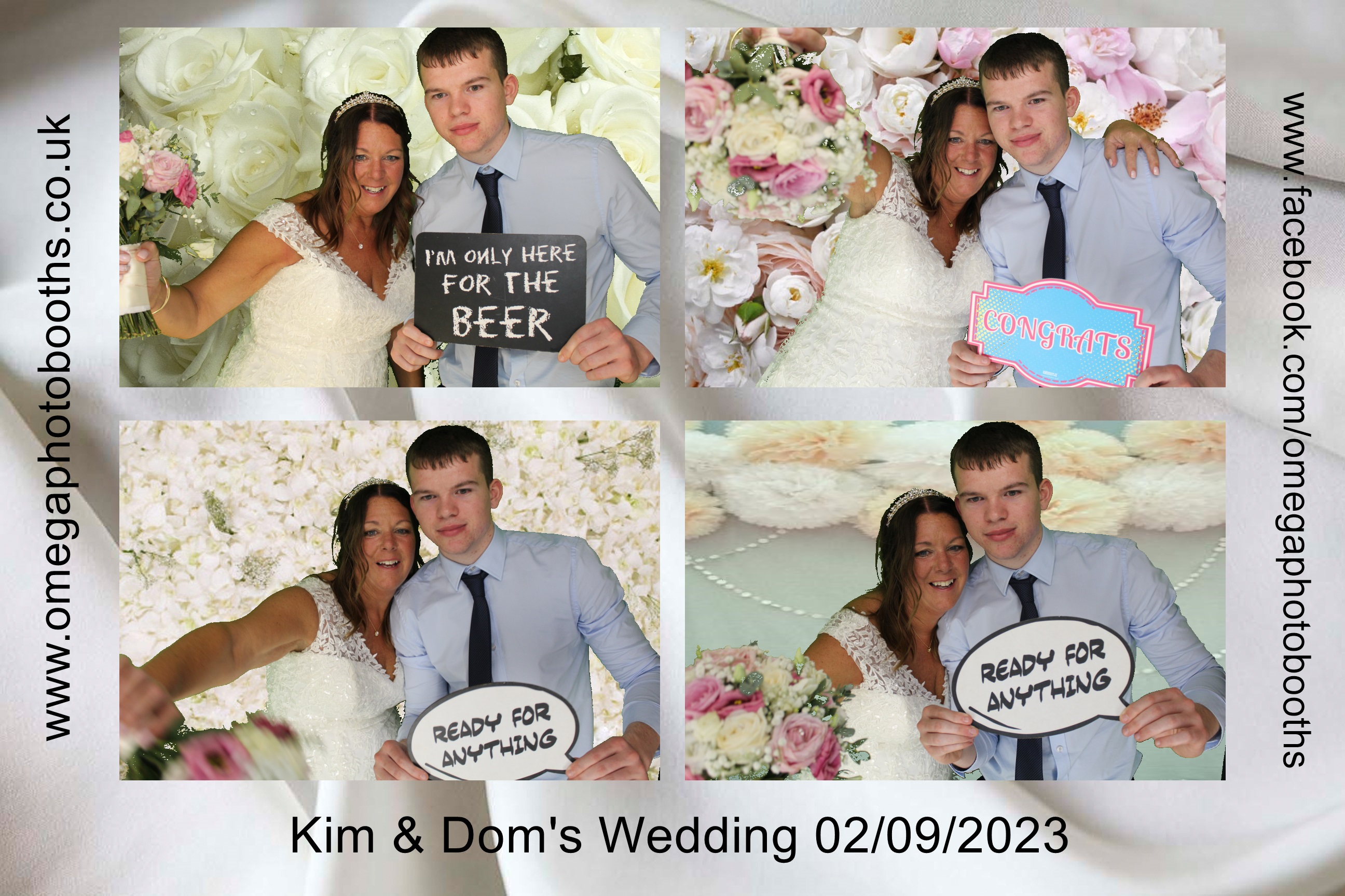 Kim & Dom's Wedding | View more photos from the event at gallery.omegaphotobooths.co.uk/u/Omega-Photobooths/Kim-Doms-Wedding
