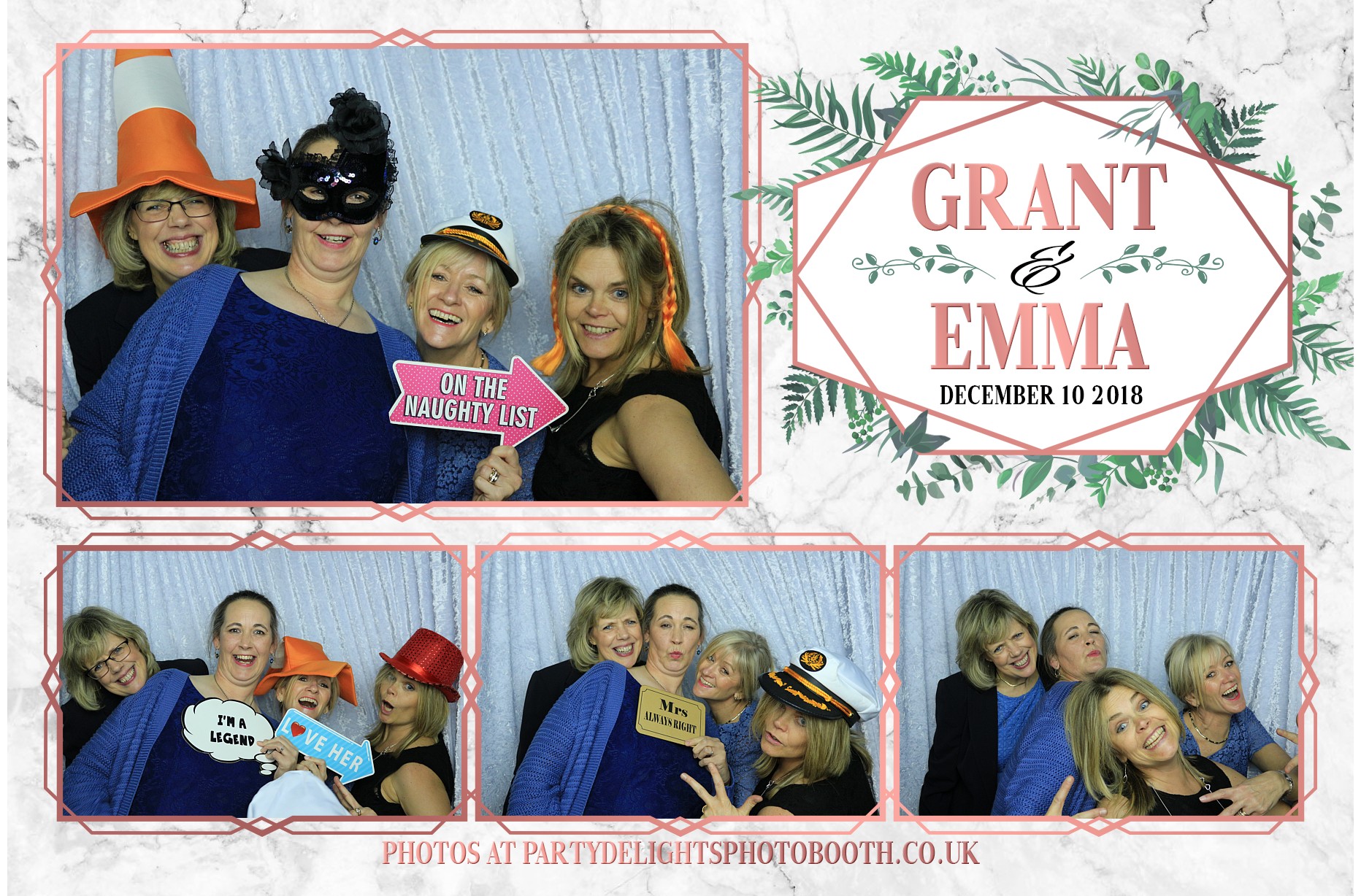 Grant & Emma's Wedding - Prints | View more photos from the event at gallery.partydelightsphotobooth.co.uk/u/PartyDelightsPhotoBooth/Grant-Emmas-Wedding-Prints