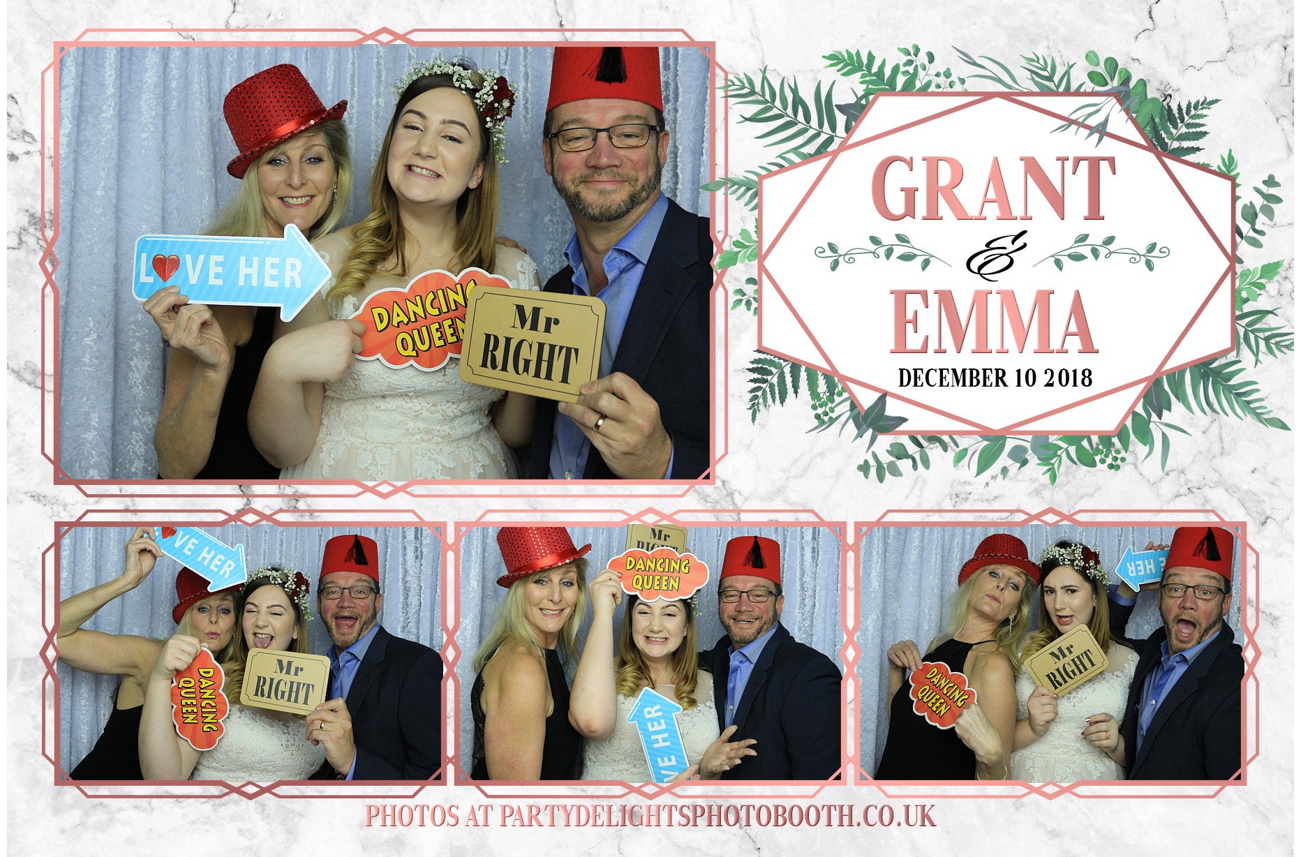 Grant & Emma's Wedding - Prints | View more photos from the event at gallery.partydelightsphotobooth.co.uk/u/PartyDelightsPhotoBooth/Grant-Emmas-Wedding-Prints