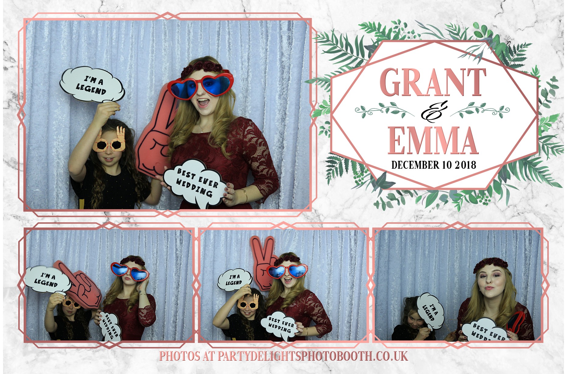 Grant & Emma's Wedding - Prints | View more photos from the event at gallery.partydelightsphotobooth.co.uk/u/PartyDelightsPhotoBooth/Grant-Emmas-Wedding-Prints