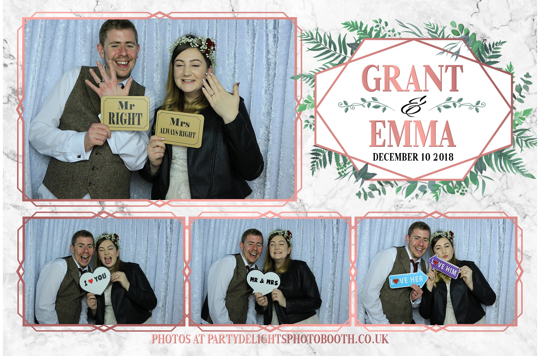 Grant & Emma's Wedding - Prints | View more photos from the event at gallery.partydelightsphotobooth.co.uk/u/PartyDelightsPhotoBooth/Grant-Emmas-Wedding-Prints