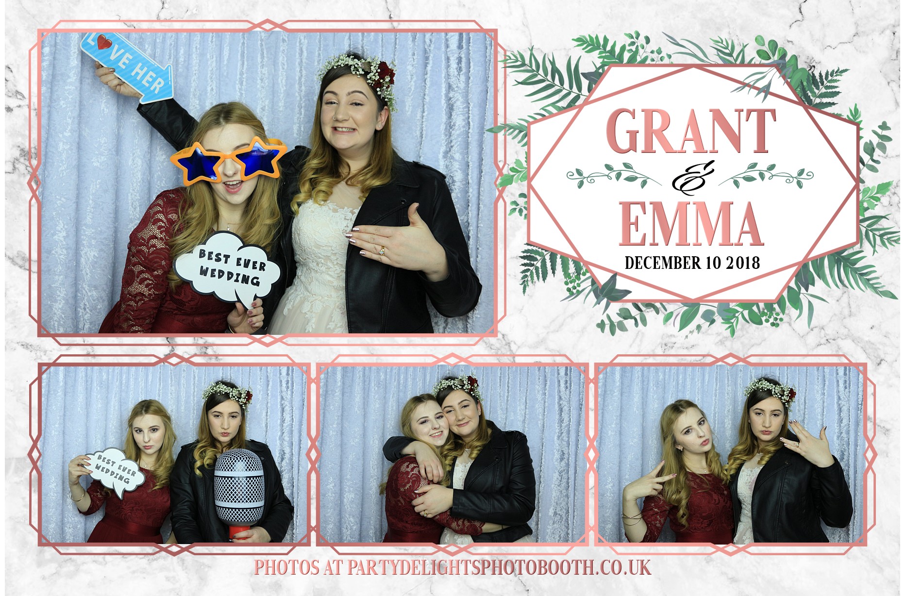 Grant & Emma's Wedding - Prints | View more photos from the event at gallery.partydelightsphotobooth.co.uk/u/PartyDelightsPhotoBooth/Grant-Emmas-Wedding-Prints