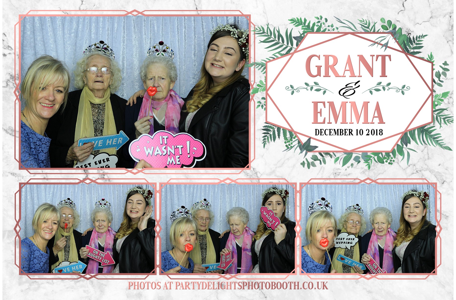 Grant & Emma's Wedding - Prints | View more photos from the event at gallery.partydelightsphotobooth.co.uk/u/PartyDelightsPhotoBooth/Grant-Emmas-Wedding-Prints