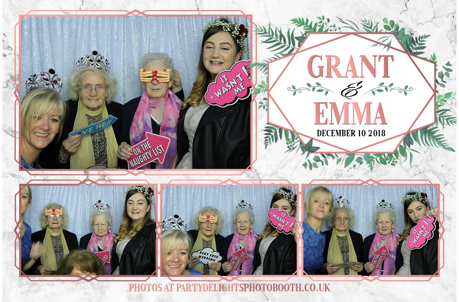 Grant & Emma's Wedding - Prints | View more photos from the event at gallery.partydelightsphotobooth.co.uk/u/PartyDelightsPhotoBooth/Grant-Emmas-Wedding-Prints