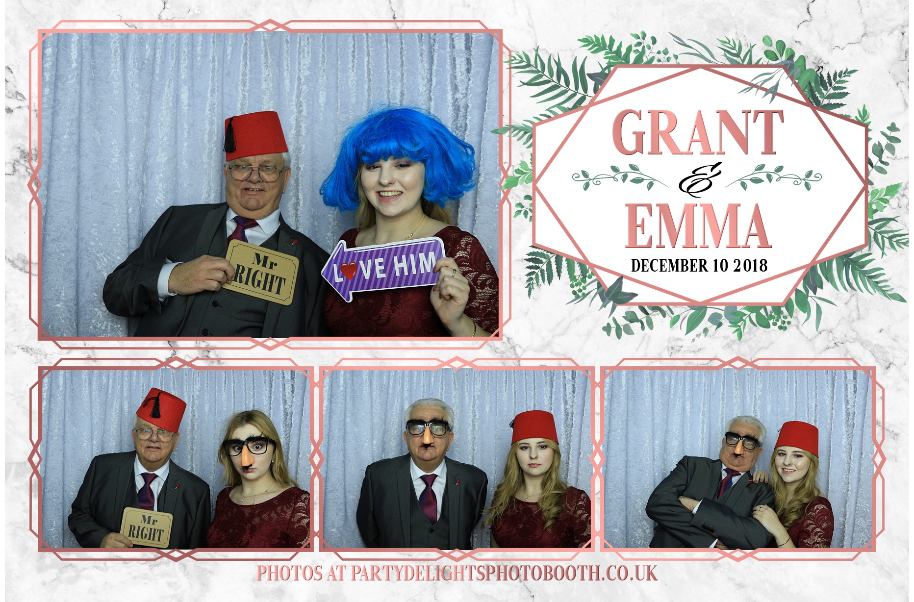 Grant & Emma's Wedding - Prints | View more photos from the event at gallery.partydelightsphotobooth.co.uk/u/PartyDelightsPhotoBooth/Grant-Emmas-Wedding-Prints