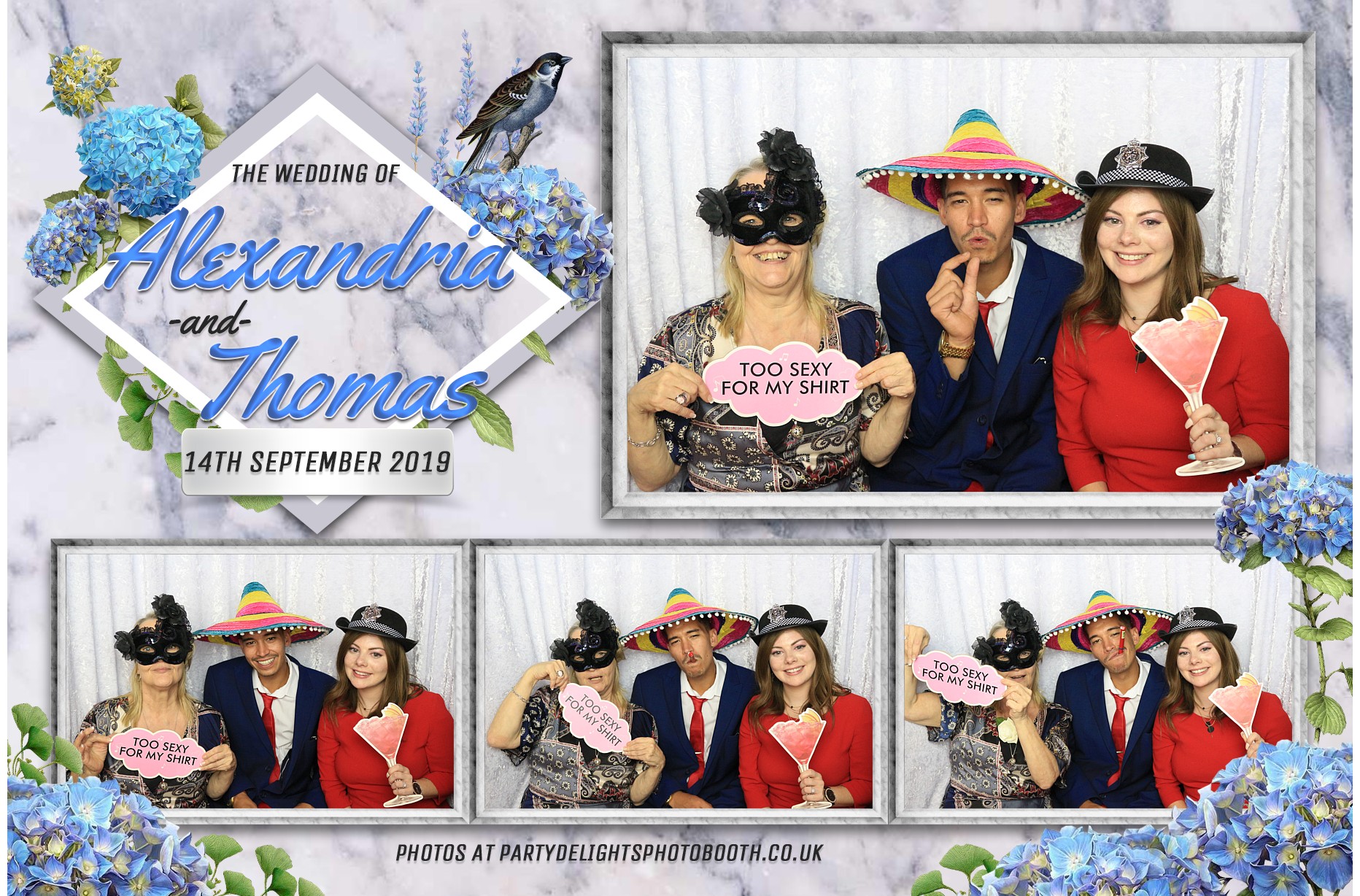 Alexandria & Thomas's Wedding - Prints | View more photos from the event at gallery.partydelightsphotobooth.co.uk/u/PartyDelightsPhotoBooth/Alexandria-Thomass-Wedding-Prints