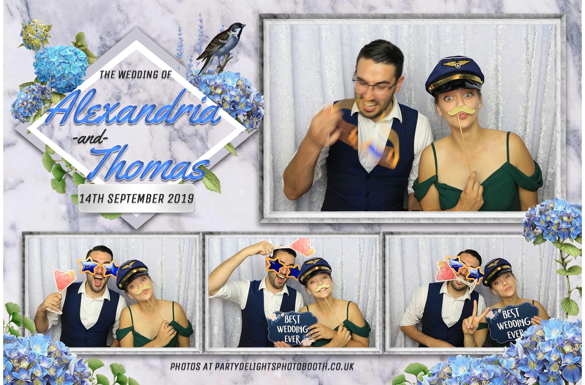 Alexandria & Thomas's Wedding - Prints | View more photos from the event at gallery.partydelightsphotobooth.co.uk/u/PartyDelightsPhotoBooth/Alexandria-Thomass-Wedding-Prints