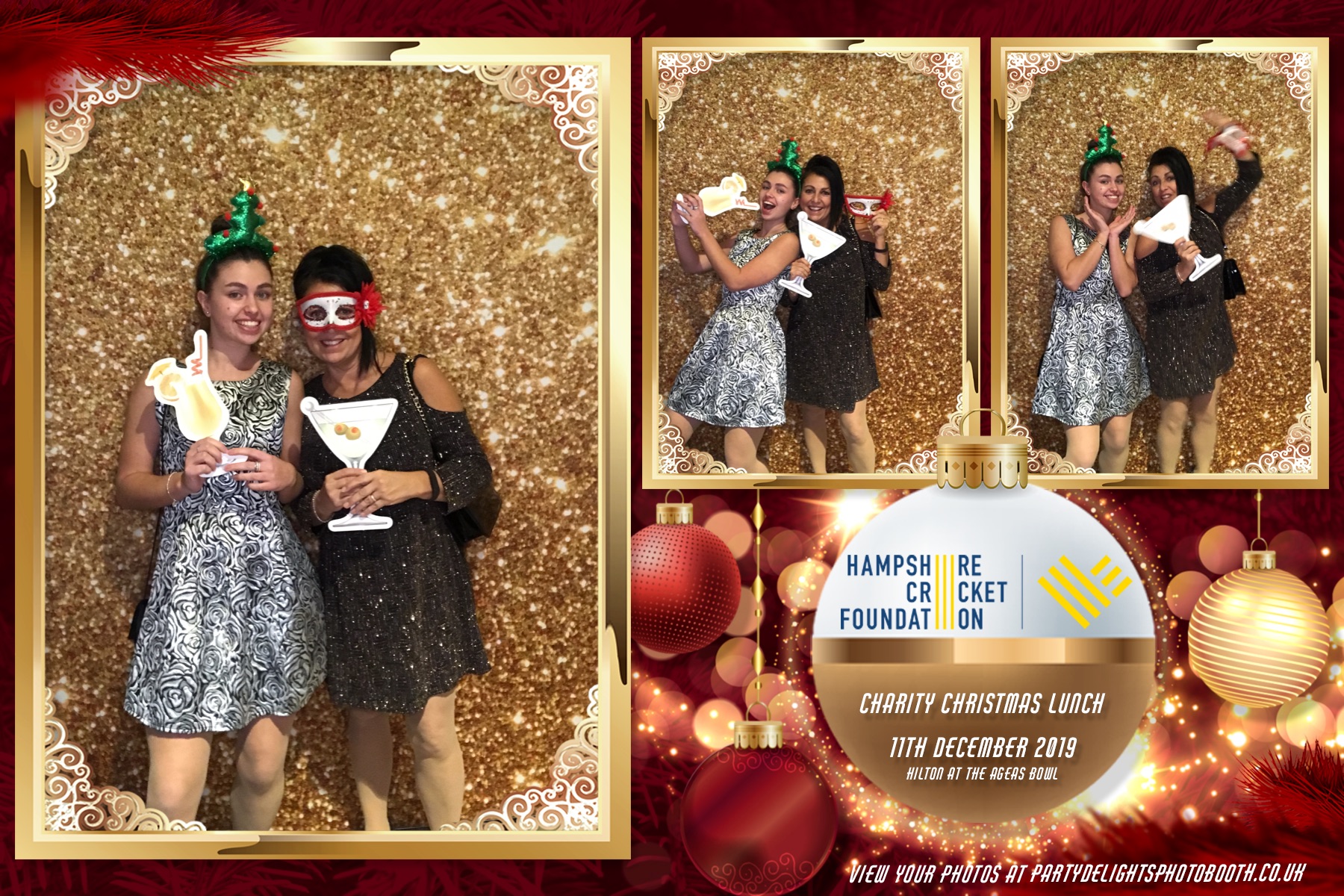 Charity Christmas Lunch in aid of the Hampshire Cricket Foundation - Prints & Boomerangs | View more photos from the event at gallery.partydelightsphotobooth.co.uk/u/PartyDelightsPhotoBooth/Charity-Christmas-Lunch-in-aid-of-the-Hampshire-Cricket-Foundation-Prints