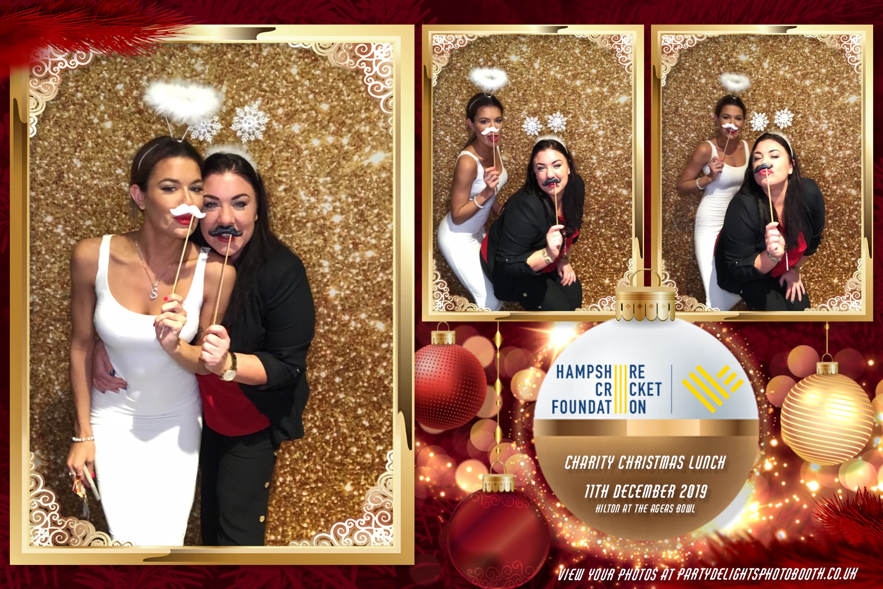 Charity Christmas Lunch in aid of the Hampshire Cricket Foundation - Prints & Boomerangs | View more photos from the event at gallery.partydelightsphotobooth.co.uk/u/PartyDelightsPhotoBooth/Charity-Christmas-Lunch-in-aid-of-the-Hampshire-Cricket-Foundation-Prints