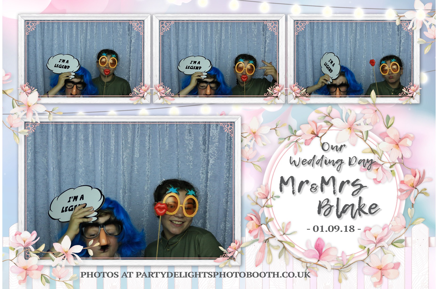 Mr & Mrs Blake - Prints | View more photos from the event at gallery.partydelightsphotobooth.co.uk/u/PartyDelightsPhotoBooth/Mr-Mrs-Blake-Prints