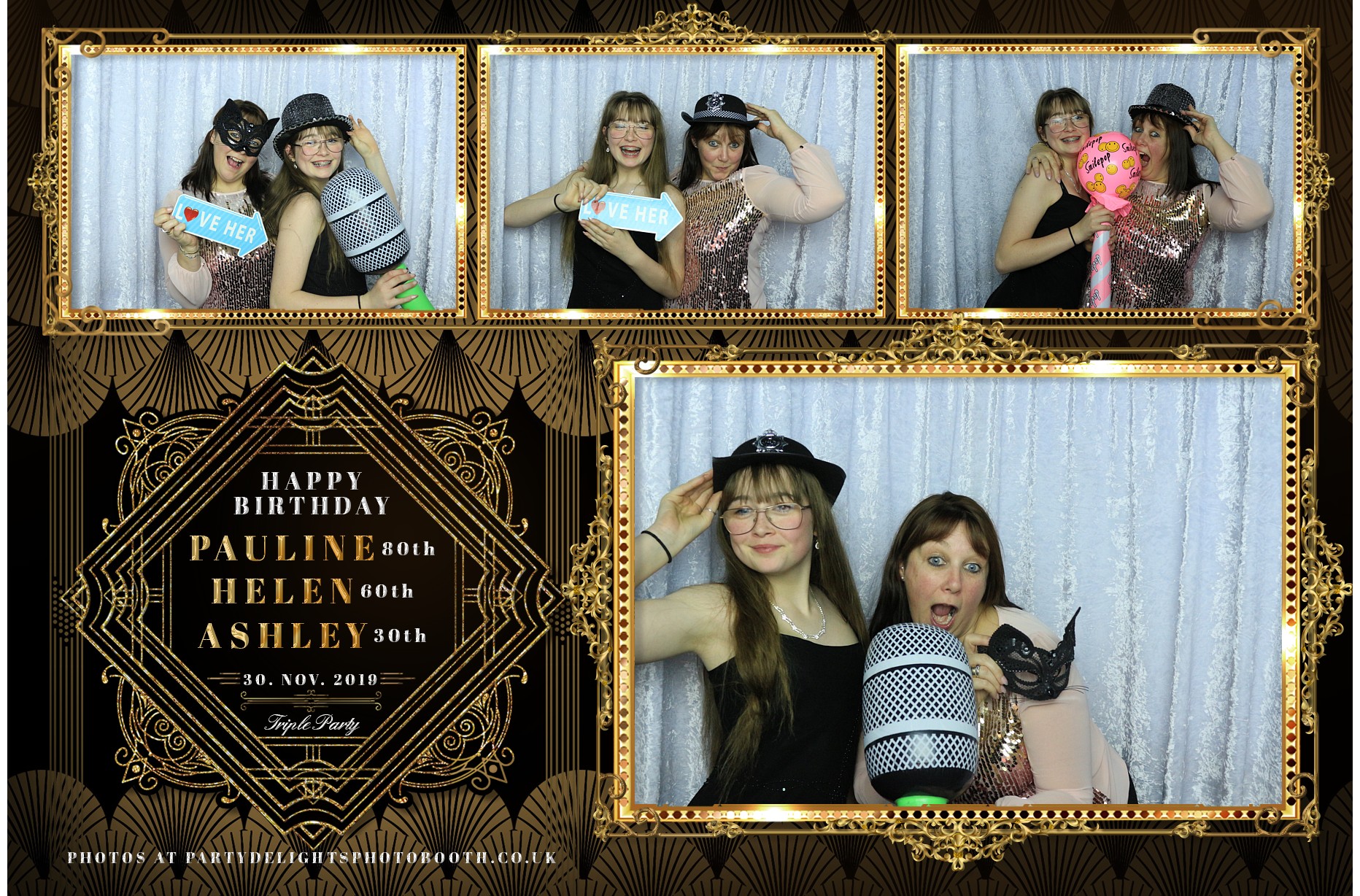 Pauline, Helen & Ashley Triple Party - Prints | View more photos from the event at gallery.partydelightsphotobooth.co.uk/u/PartyDelightsPhotoBooth/Pauline-Helen-Ashley-Triple-Party-Prints