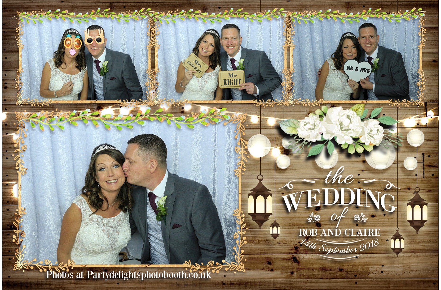 Rob & Claire's Wedding - Prints | View more photos from the event at gallery.partydelightsphotobooth.co.uk/u/PartyDelightsPhotoBooth/Rob-Claires-Wedding-Prints