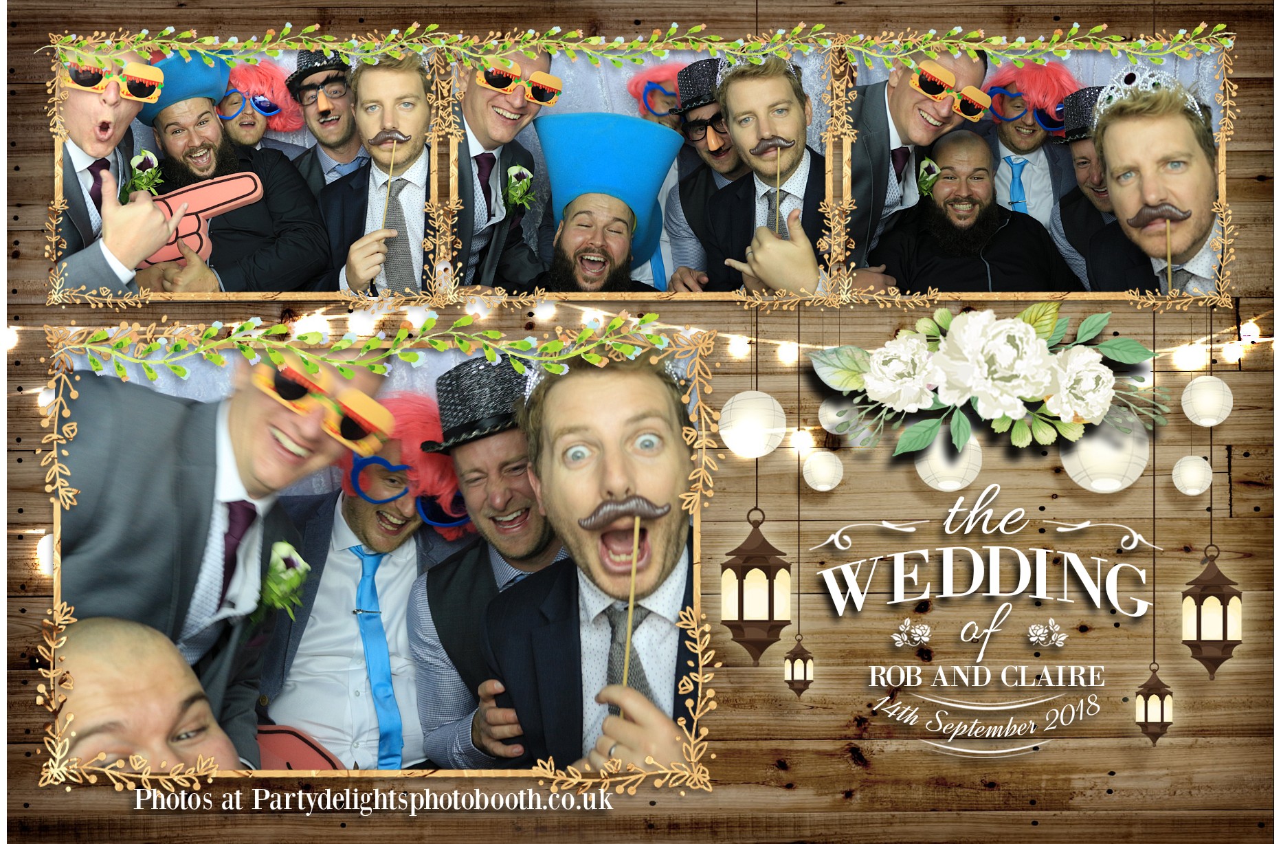 Rob & Claire's Wedding - Prints | View more photos from the event at gallery.partydelightsphotobooth.co.uk/u/PartyDelightsPhotoBooth/Rob-Claires-Wedding-Prints