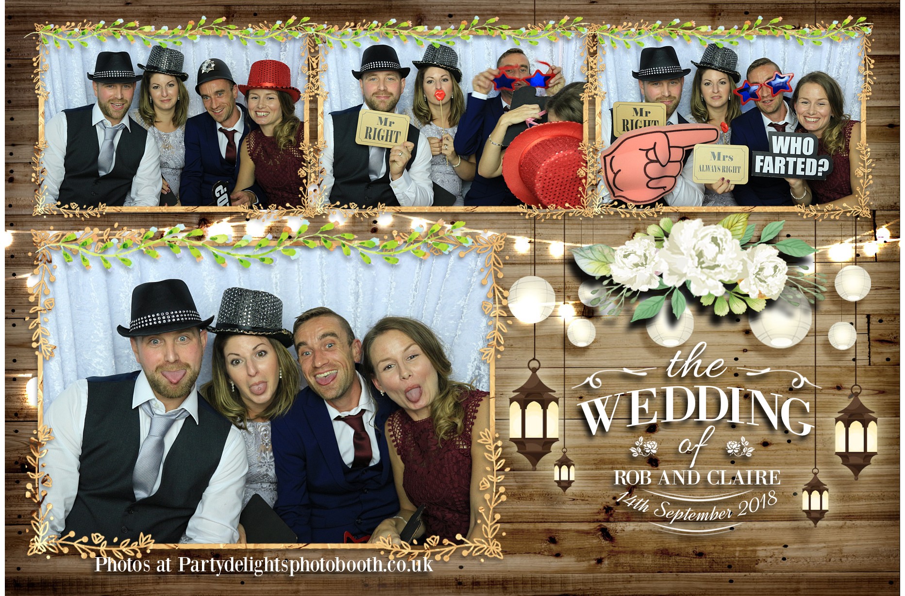 Rob & Claire's Wedding - Prints | View more photos from the event at gallery.partydelightsphotobooth.co.uk/u/PartyDelightsPhotoBooth/Rob-Claires-Wedding-Prints
