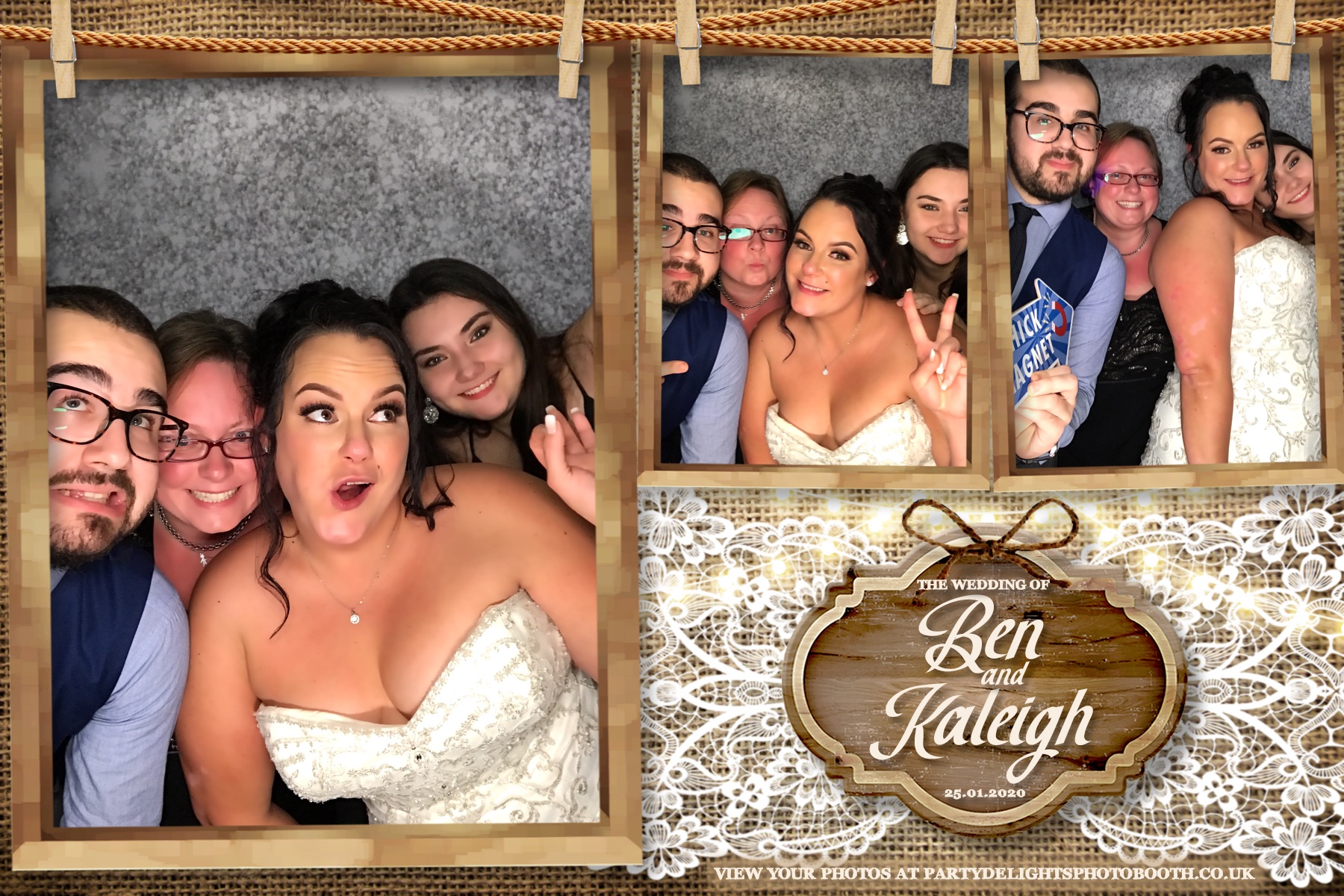 kaleigh & Ben's Wedding - Prints & Boomerangs | View more photos from the event at gallery.partydelightsphotobooth.co.uk/u/PartyDelightsPhotoBooth/kaleigh-Bens-Wedding-Prints-Boomerangs