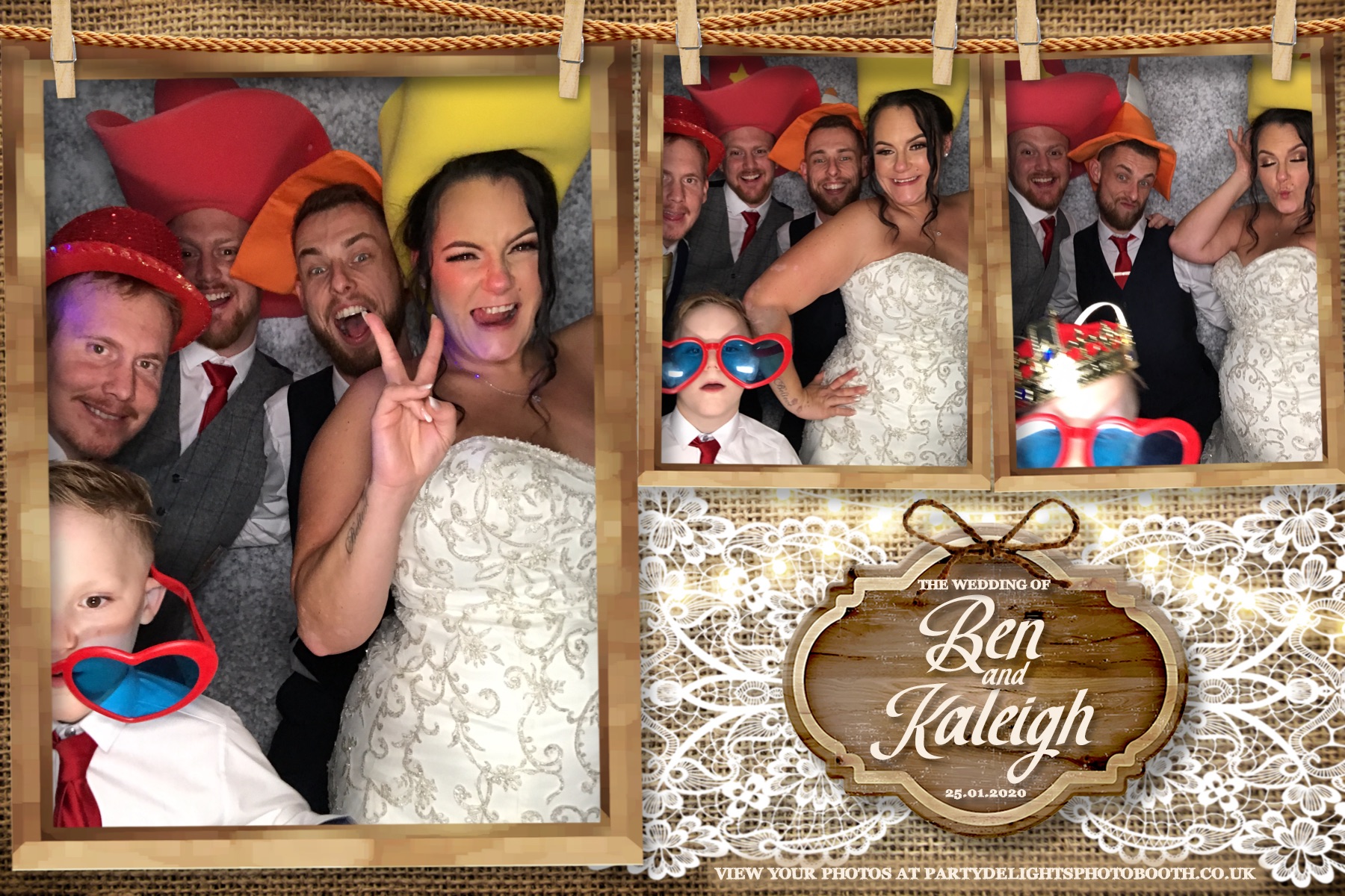 kaleigh & Ben's Wedding - Prints & Boomerangs | View more photos from the event at gallery.partydelightsphotobooth.co.uk/u/PartyDelightsPhotoBooth/kaleigh-Bens-Wedding-Prints-Boomerangs
