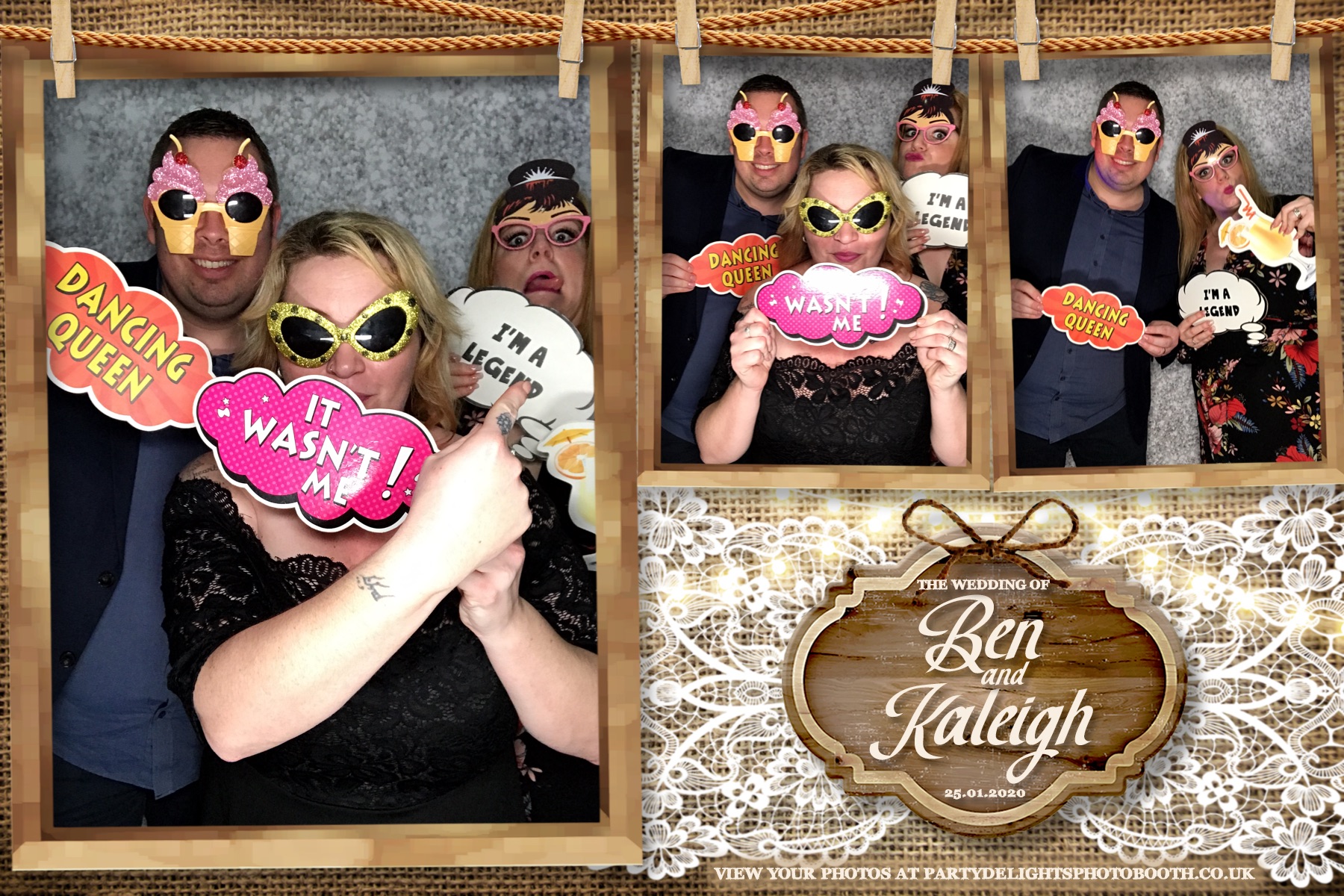 kaleigh & Ben's Wedding - Prints & Boomerangs | View more photos from the event at gallery.partydelightsphotobooth.co.uk/u/PartyDelightsPhotoBooth/kaleigh-Bens-Wedding-Prints-Boomerangs
