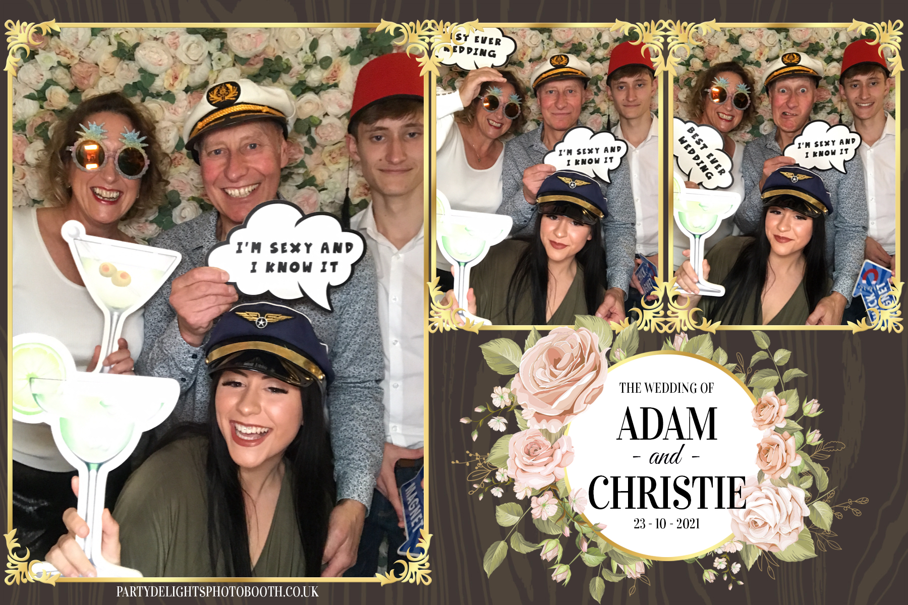 Adam & Christie’s Wedding | View more photos from the event at gallery.partydelightsphotobooth.co.uk/u/PartyDelightsPhotoBooth/Adam-Christie’s-Wedding