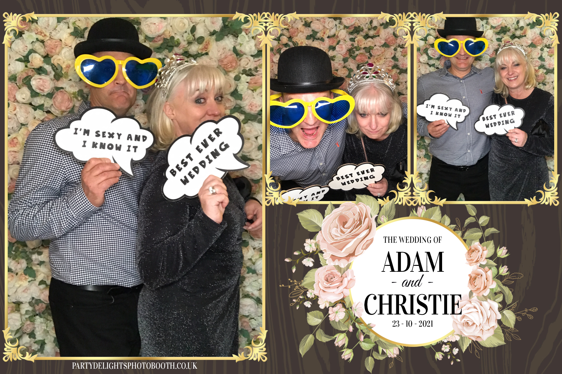 Adam & Christie’s Wedding | View more photos from the event at gallery.partydelightsphotobooth.co.uk/u/PartyDelightsPhotoBooth/Adam-Christie’s-Wedding