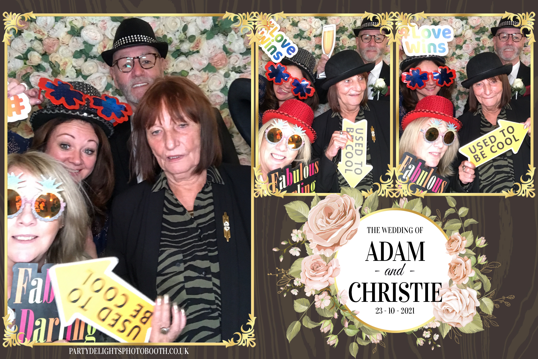 Adam & Christie’s Wedding | View more photos from the event at gallery.partydelightsphotobooth.co.uk/u/PartyDelightsPhotoBooth/Adam-Christie’s-Wedding