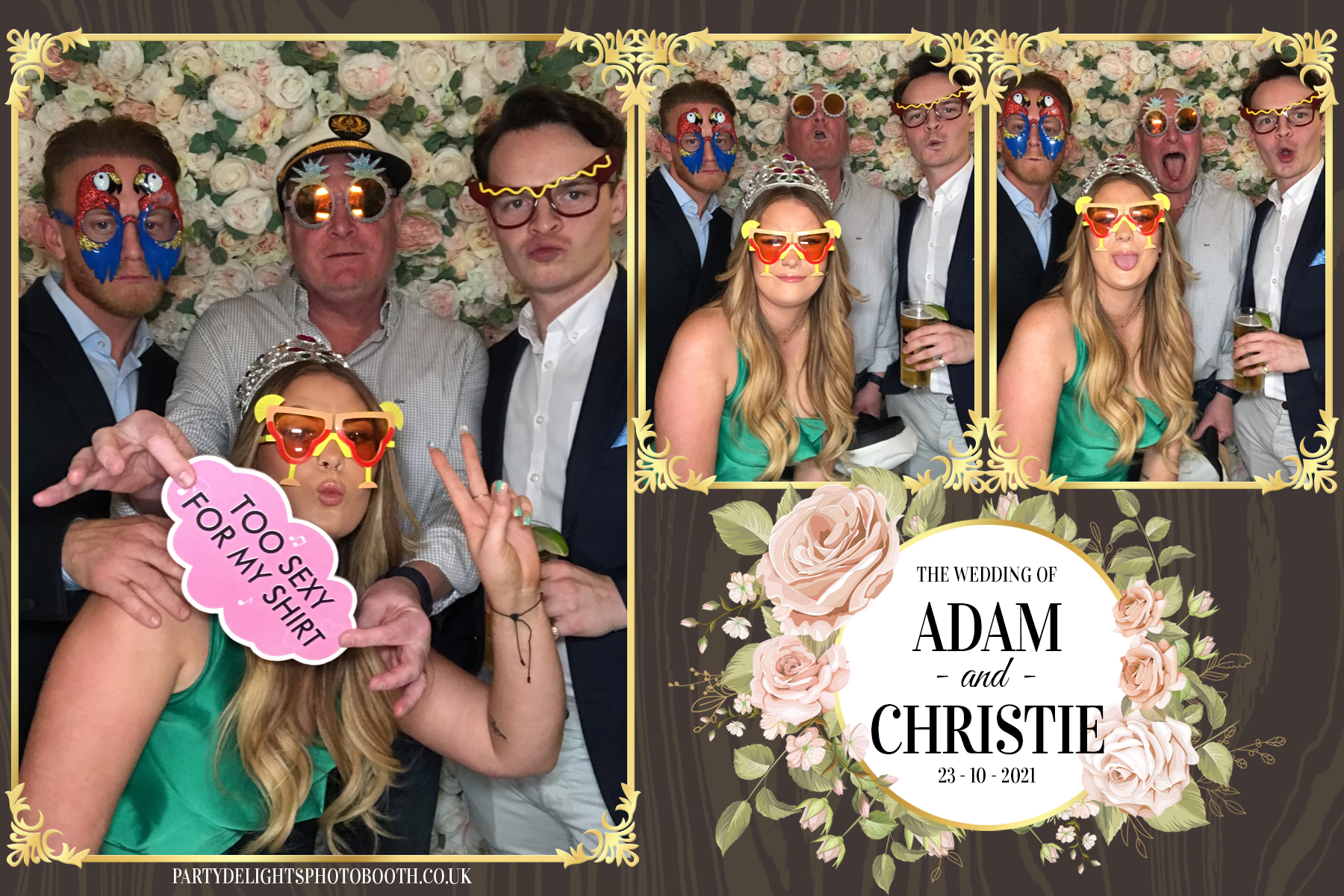 Adam & Christie’s Wedding | View more photos from the event at gallery.partydelightsphotobooth.co.uk/u/PartyDelightsPhotoBooth/Adam-Christie’s-Wedding