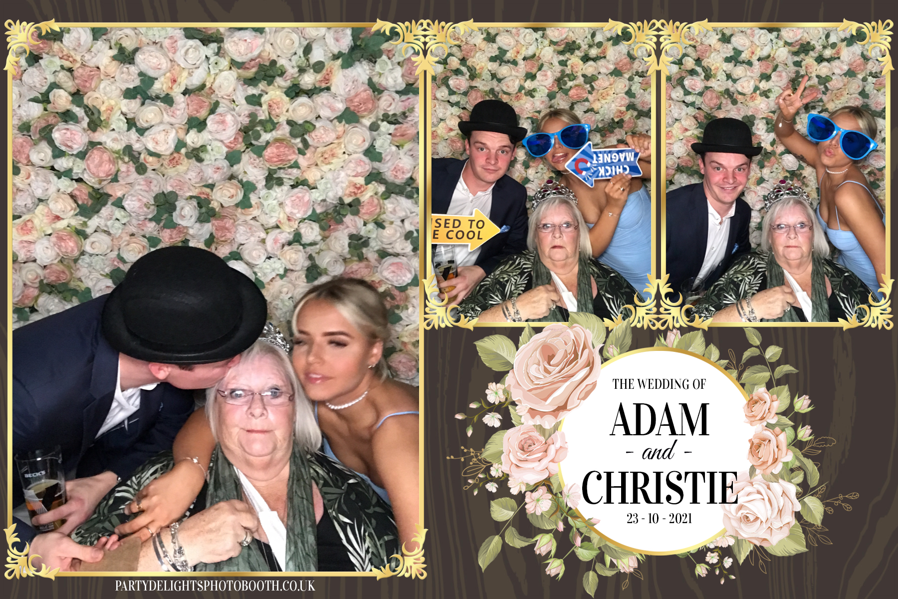 Adam & Christie’s Wedding | View more photos from the event at gallery.partydelightsphotobooth.co.uk/u/PartyDelightsPhotoBooth/Adam-Christie’s-Wedding